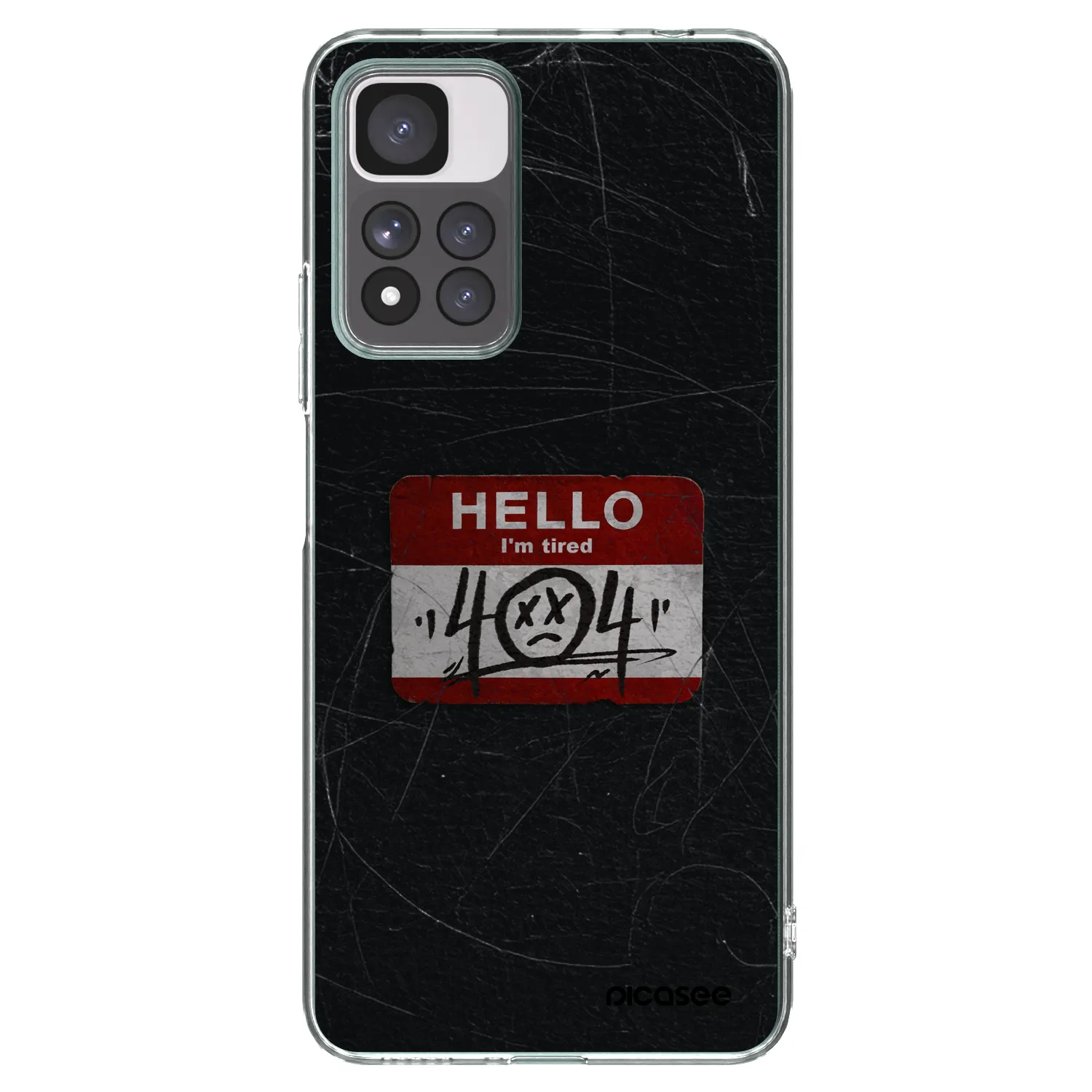 Picasee silikónový prehľadný obal pre Xiaomi Redmi Note 11 Pro+ 5G - HELLO 404