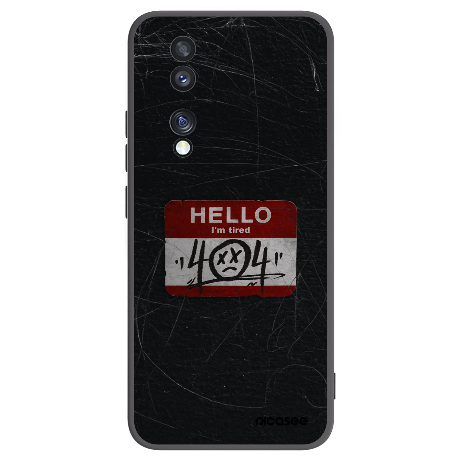 Picasee silikónový čierny obal pre Honor 70 - HELLO 404