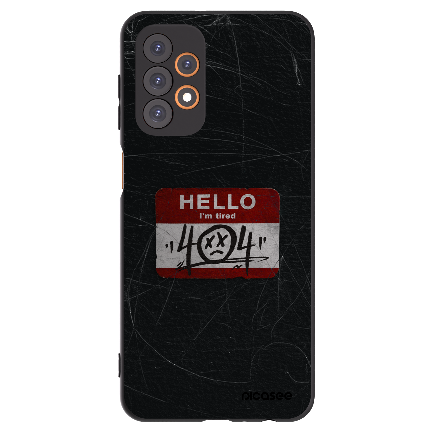 Picasee silikónový čierny obal pre Samsung Galaxy A23 A235F 4G - HELLO 404