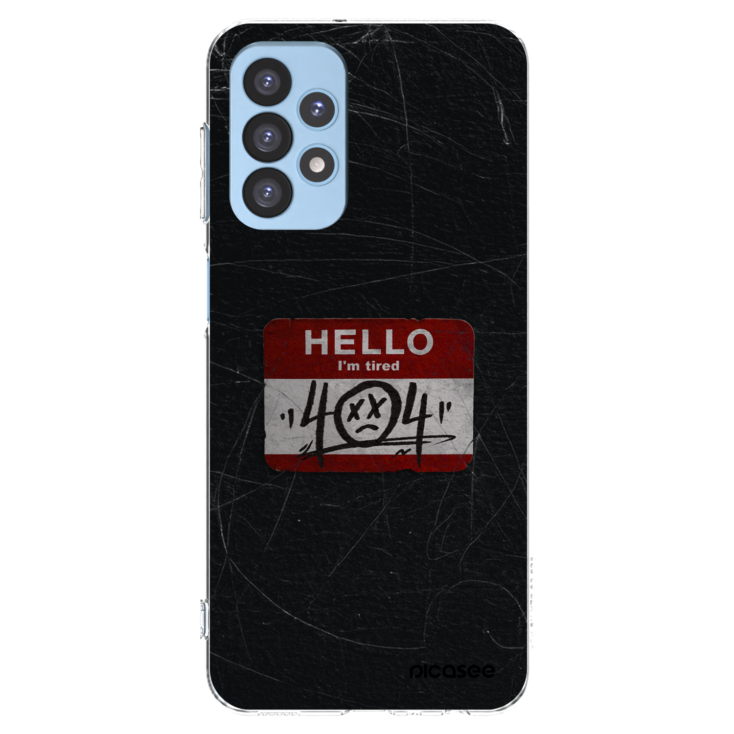 Picasee silikónový prehľadný obal pre Samsung Galaxy A23 A235F 4G - HELLO 404