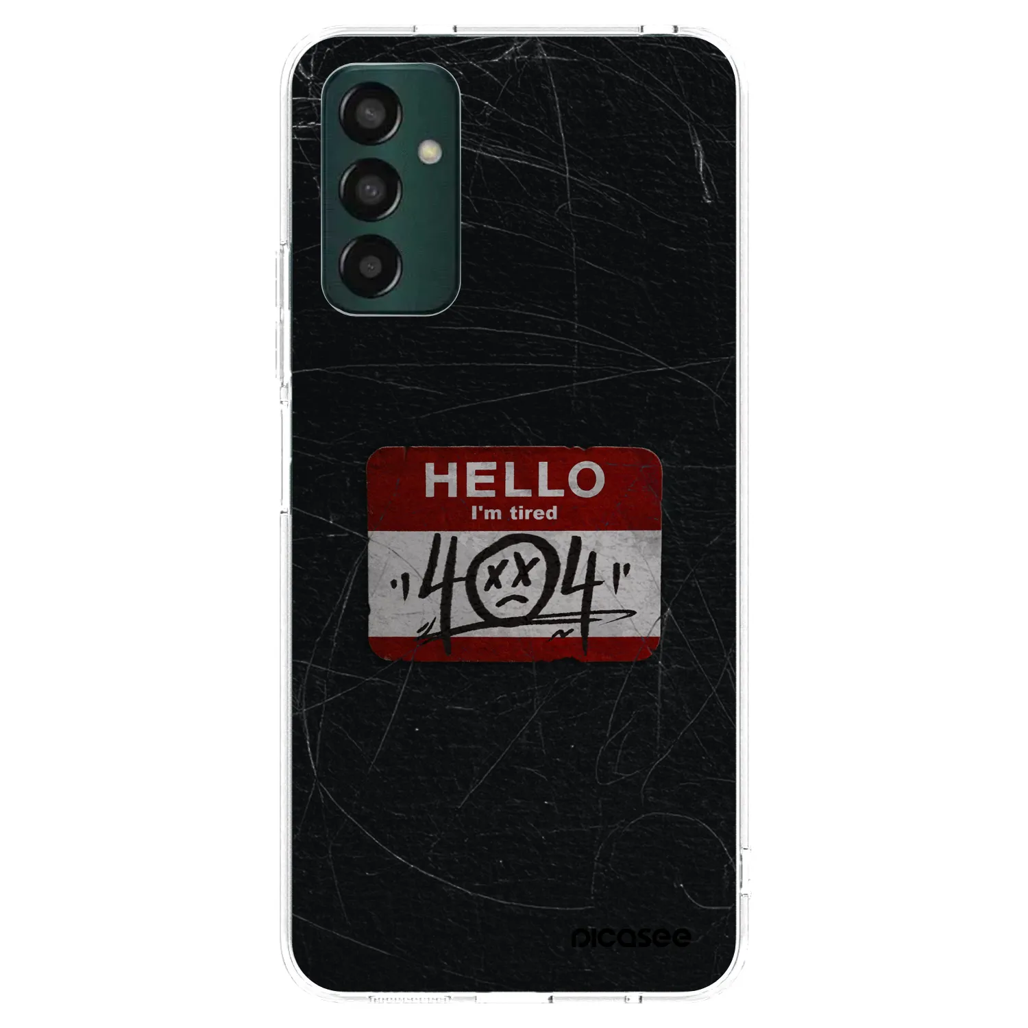 Picasee silikónový prehľadný obal pre Samsung Galaxy M23 5G - HELLO 404