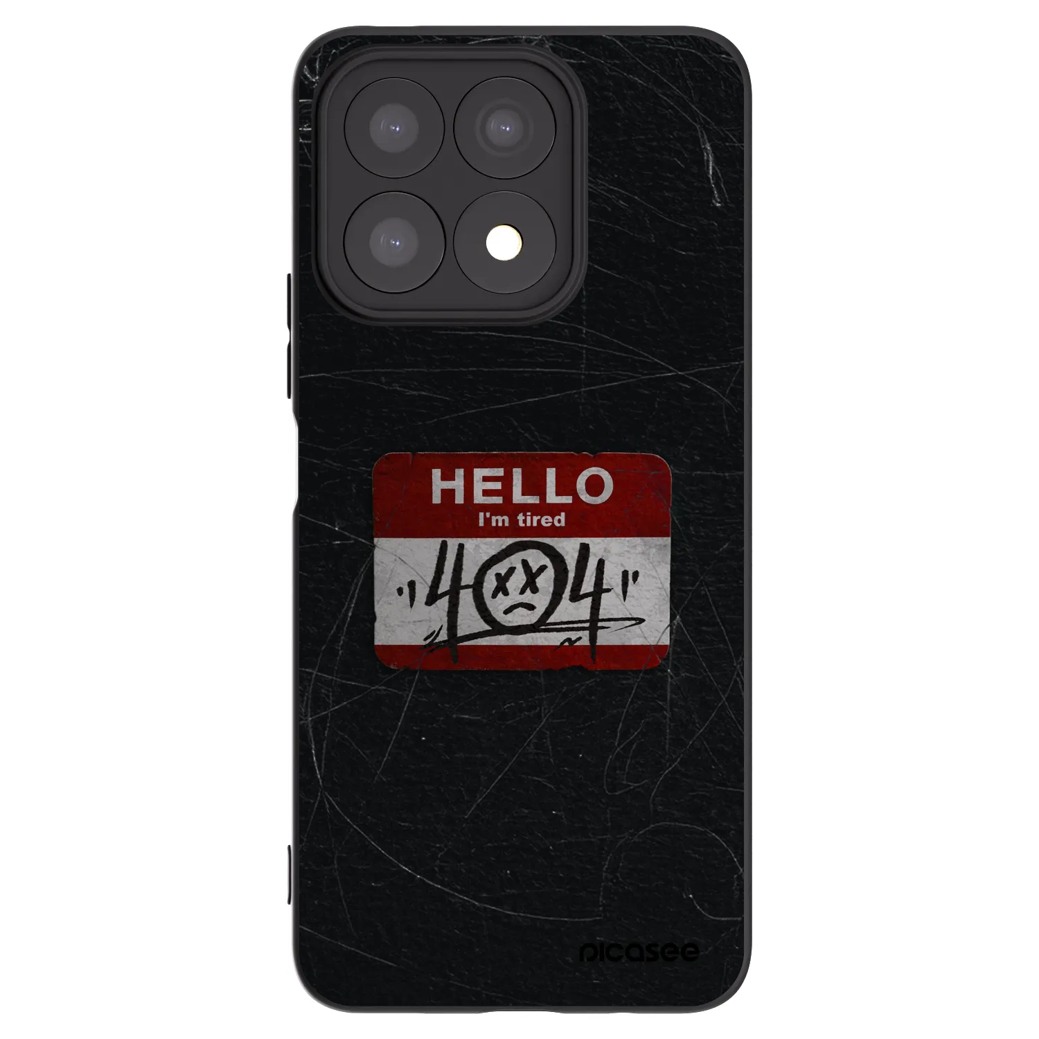 Picasee silikónový čierny obal pre Honor X8a - HELLO 404