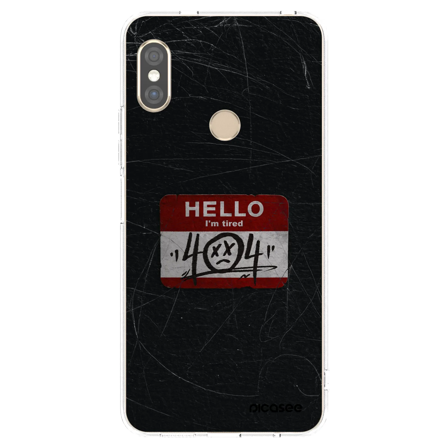 Silikónový prehľadný obal pre Xiaomi Redmi Note 5 Global - HELLO 404