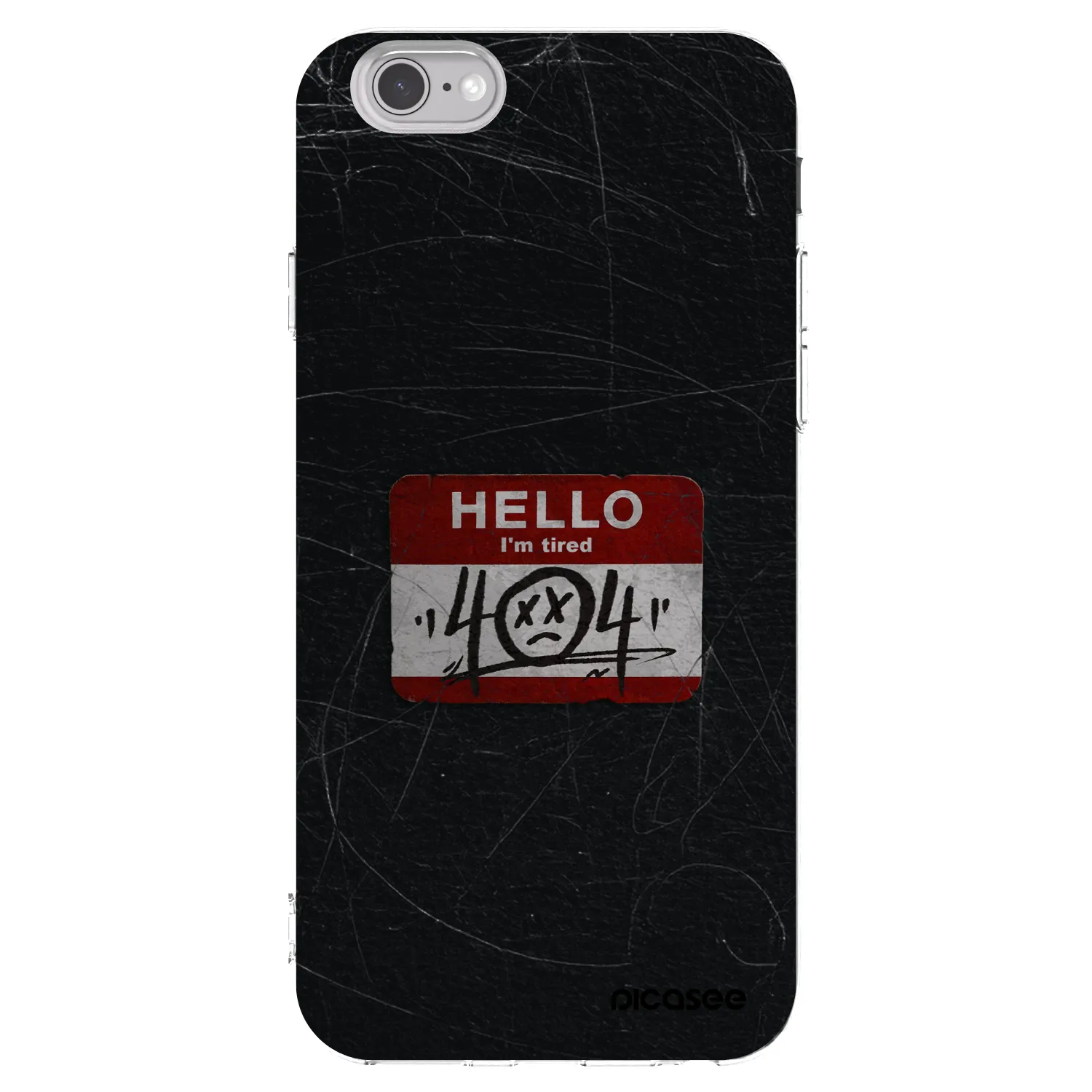 Picasee silikónový prehľadný obal pre Apple iPhone 6/6S - HELLO 404