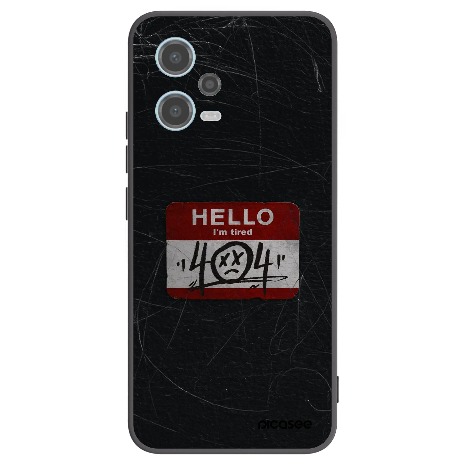 Picasee silikónový čierny obal pre Xiaomi Redmi Note 12 5G - HELLO 404