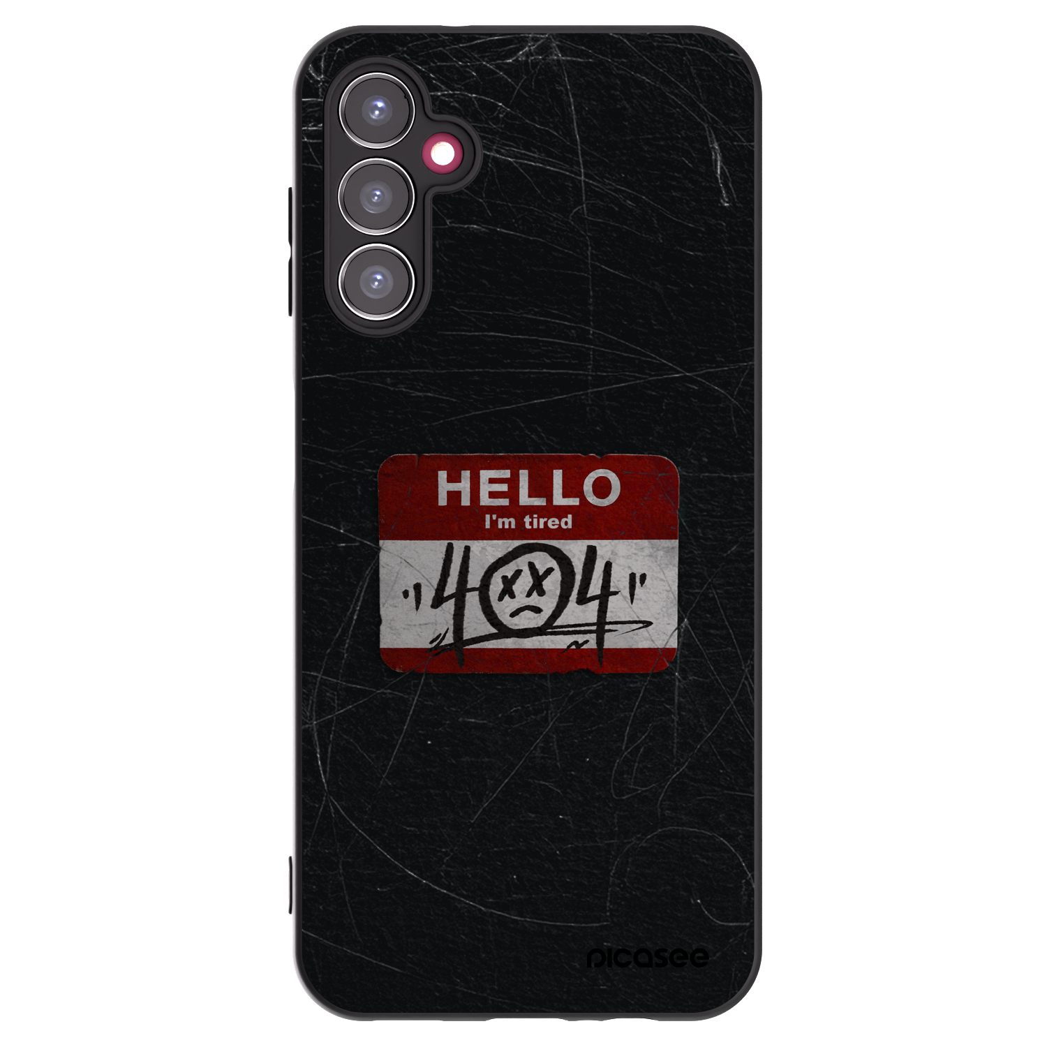 Picasee silikónový čierny obal pre Samsung Galaxy A14 4G A145R - HELLO 404