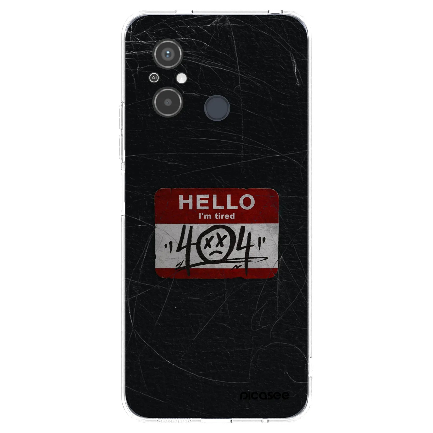 Picasee silikónový prehľadný obal pre Xiaomi Redmi 12C - HELLO 404