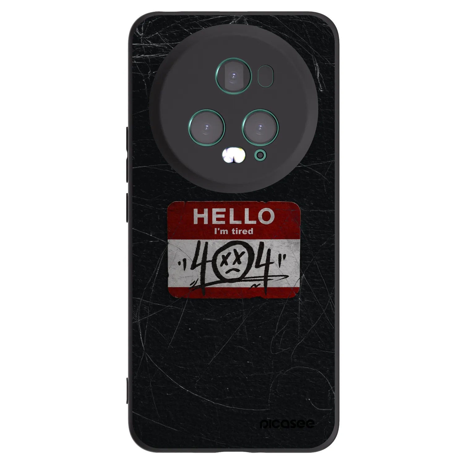 Picasee silikónový čierny obal pre Honor Magic5 Pro - HELLO 404