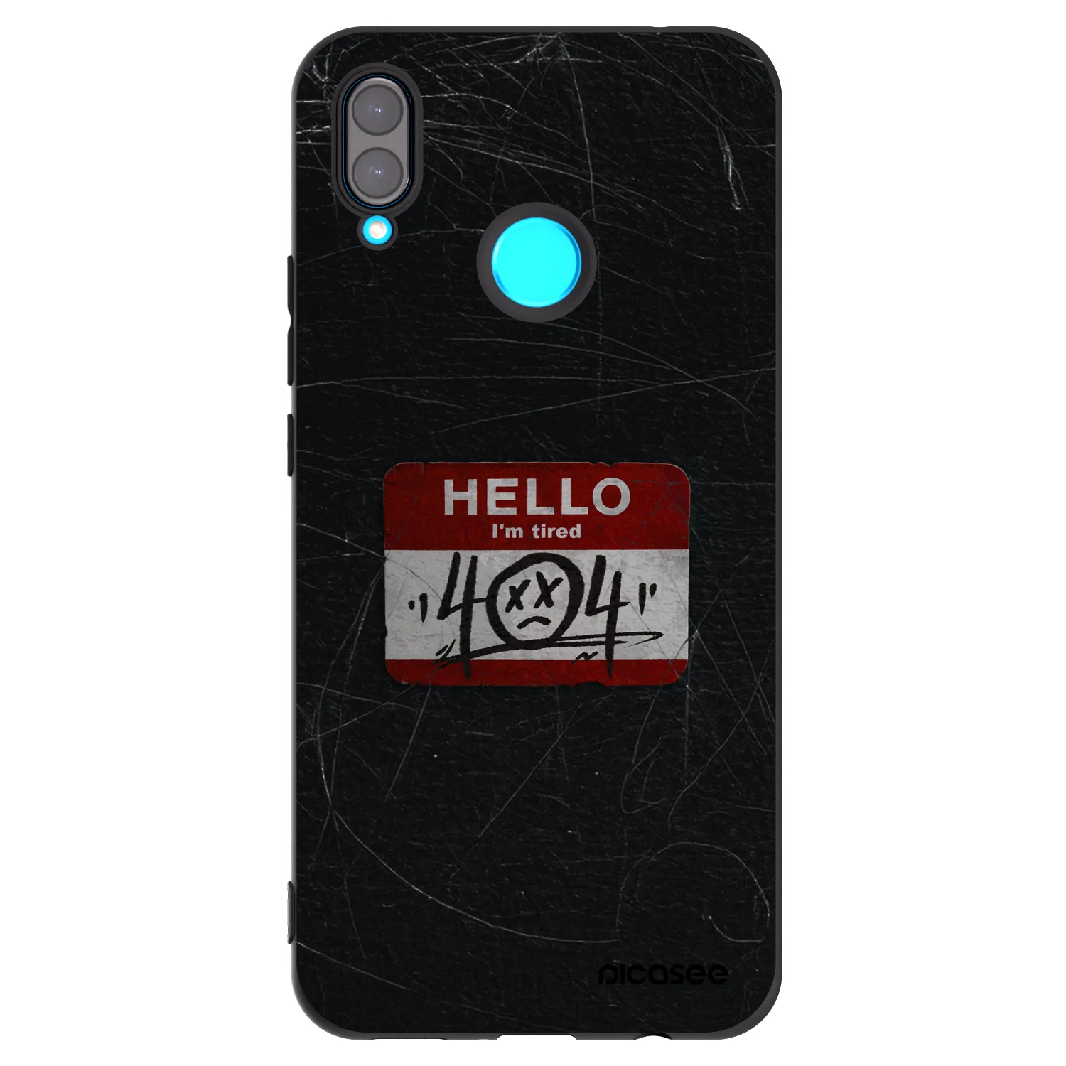 Picasee silikónový čierny obal pre Huawei Nova 3 - HELLO 404