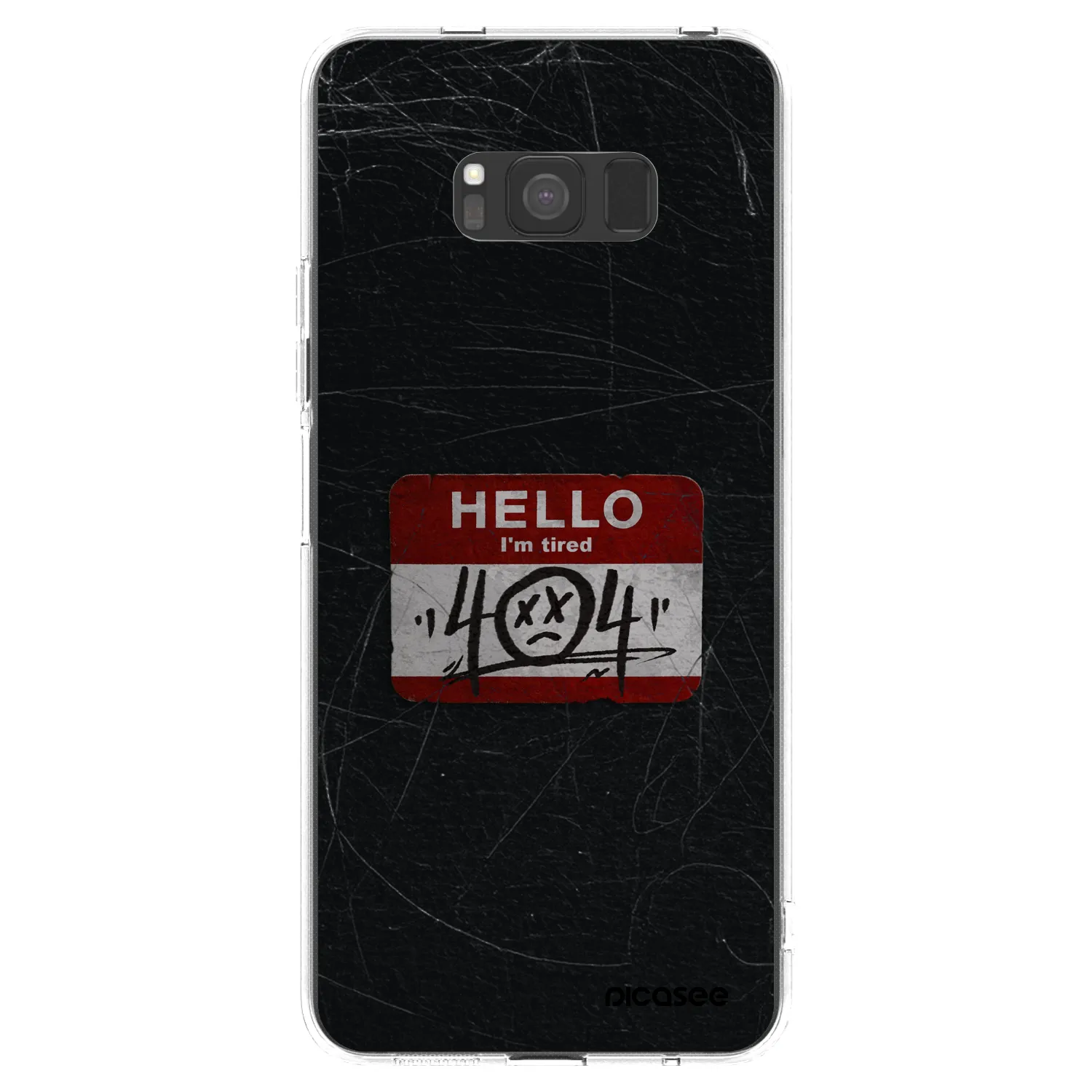 Picasee silikónový prehľadný obal pre Samsung Galaxy S8 G950F - HELLO 404