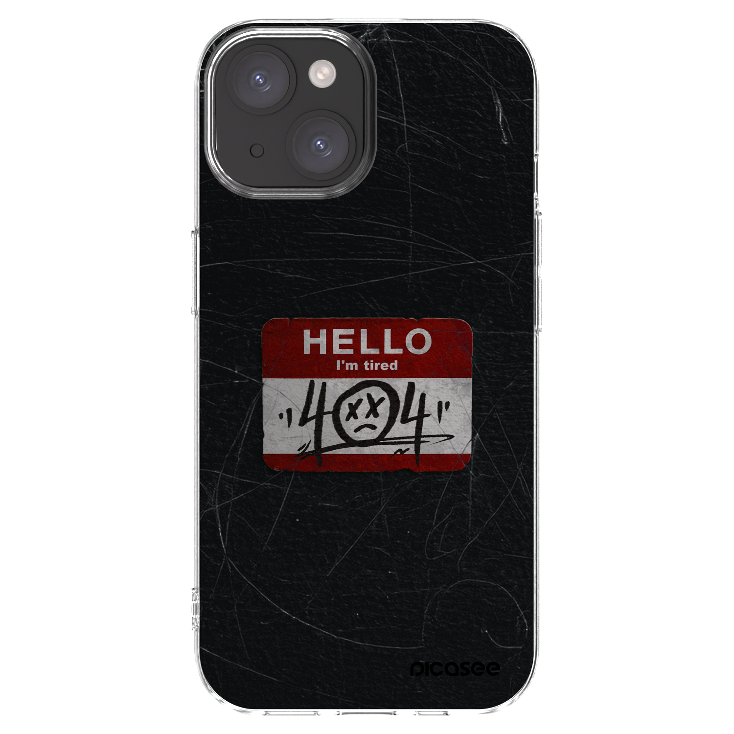 Silikónový prehľadný obal pre Apple iPhone 15 - HELLO 404