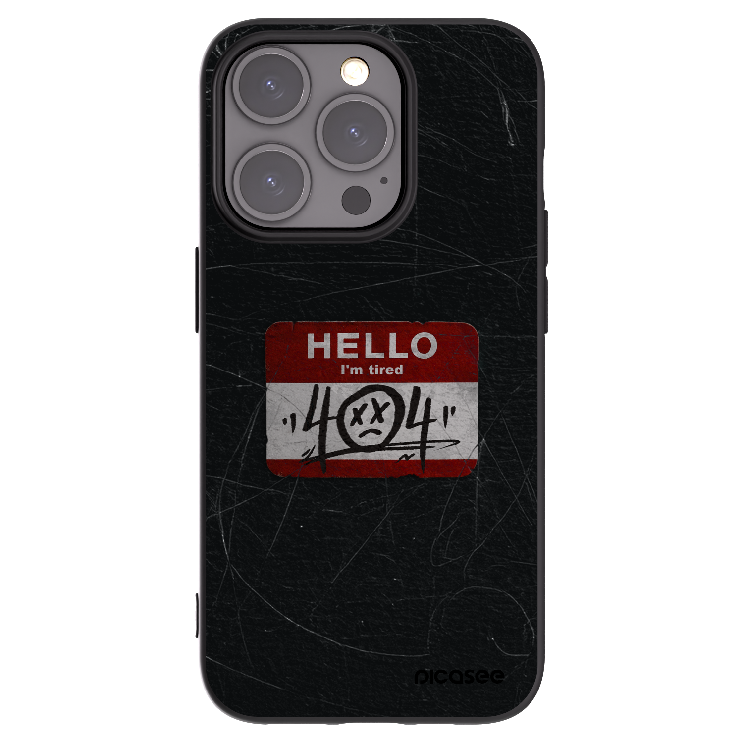 Silikónový čierny obal pre Apple iPhone 15 Pro - HELLO 404