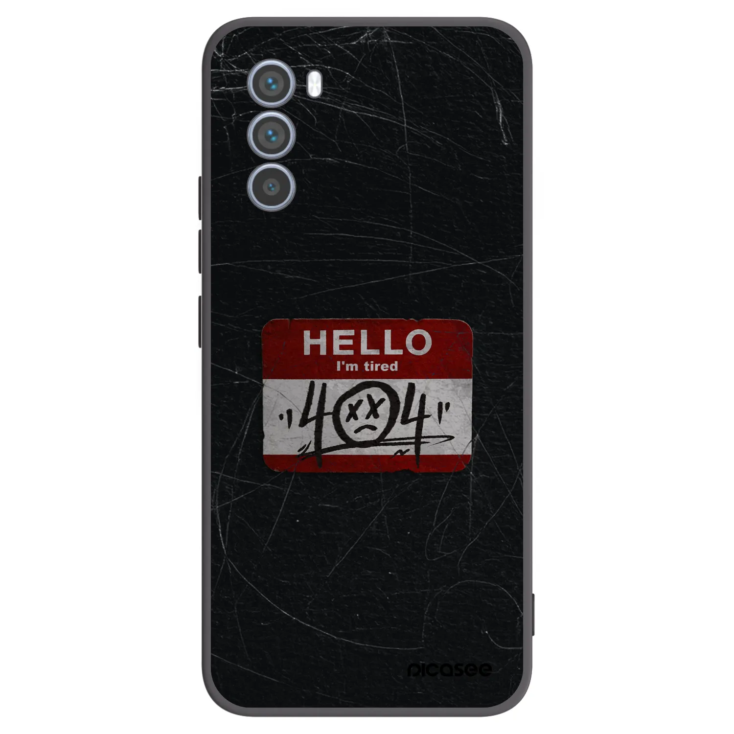 Picasee silikónový čierny obal pre Motorola Moto G62 - HELLO 404