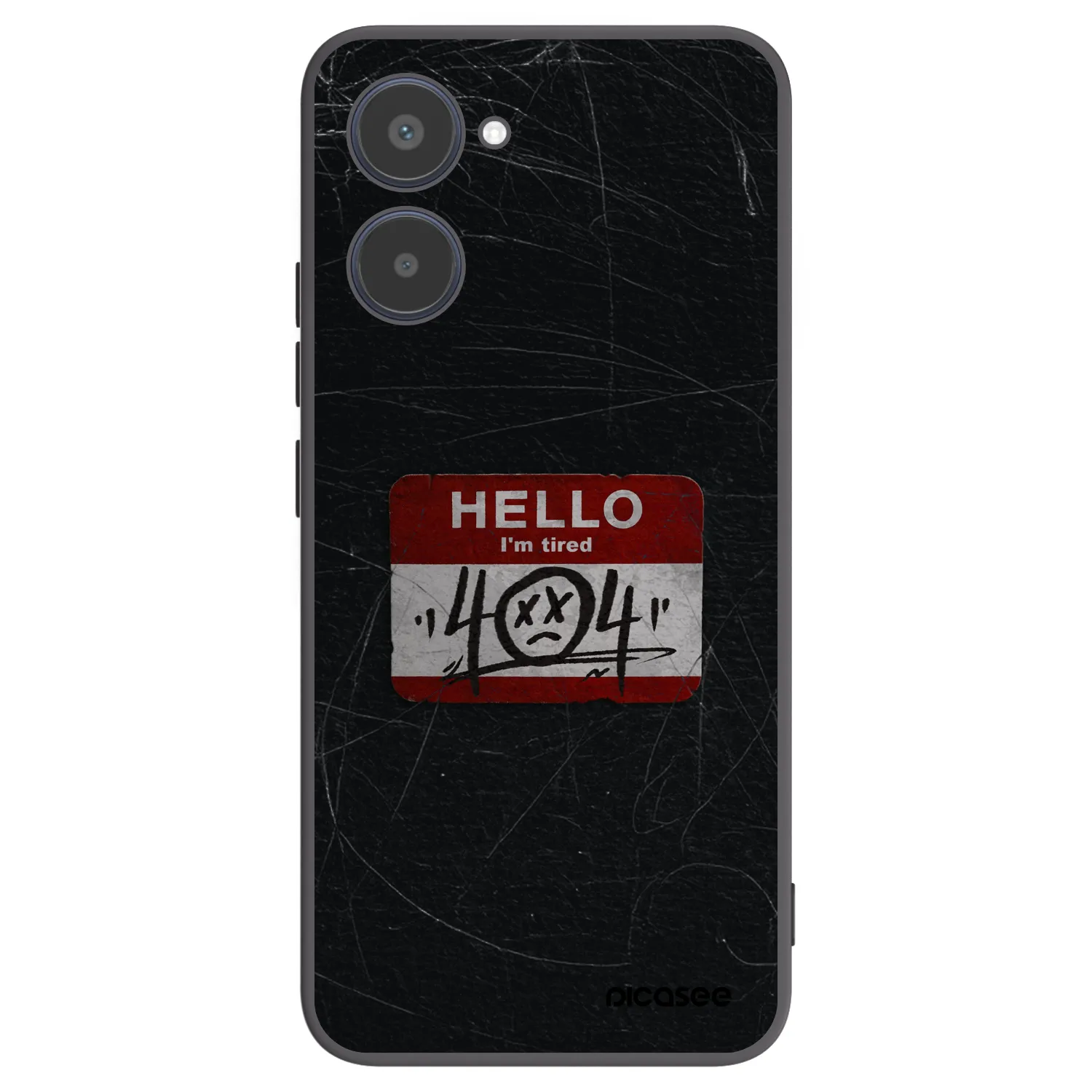 Picasee silikónový čierny obal pre Realme 10 4G - HELLO 404