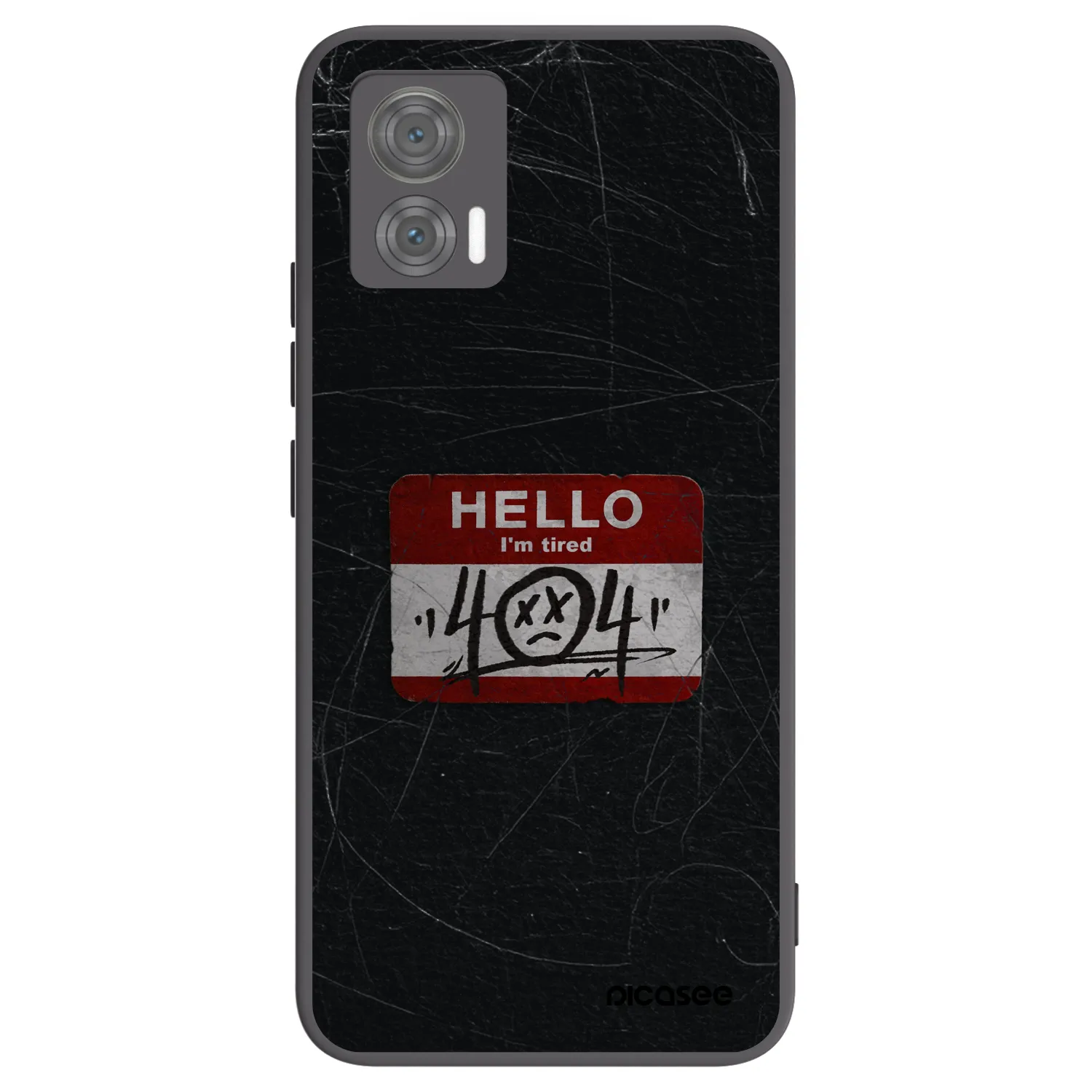 Picasee silikónový čierny obal pre Motorola Edge 30 Neo - HELLO 404