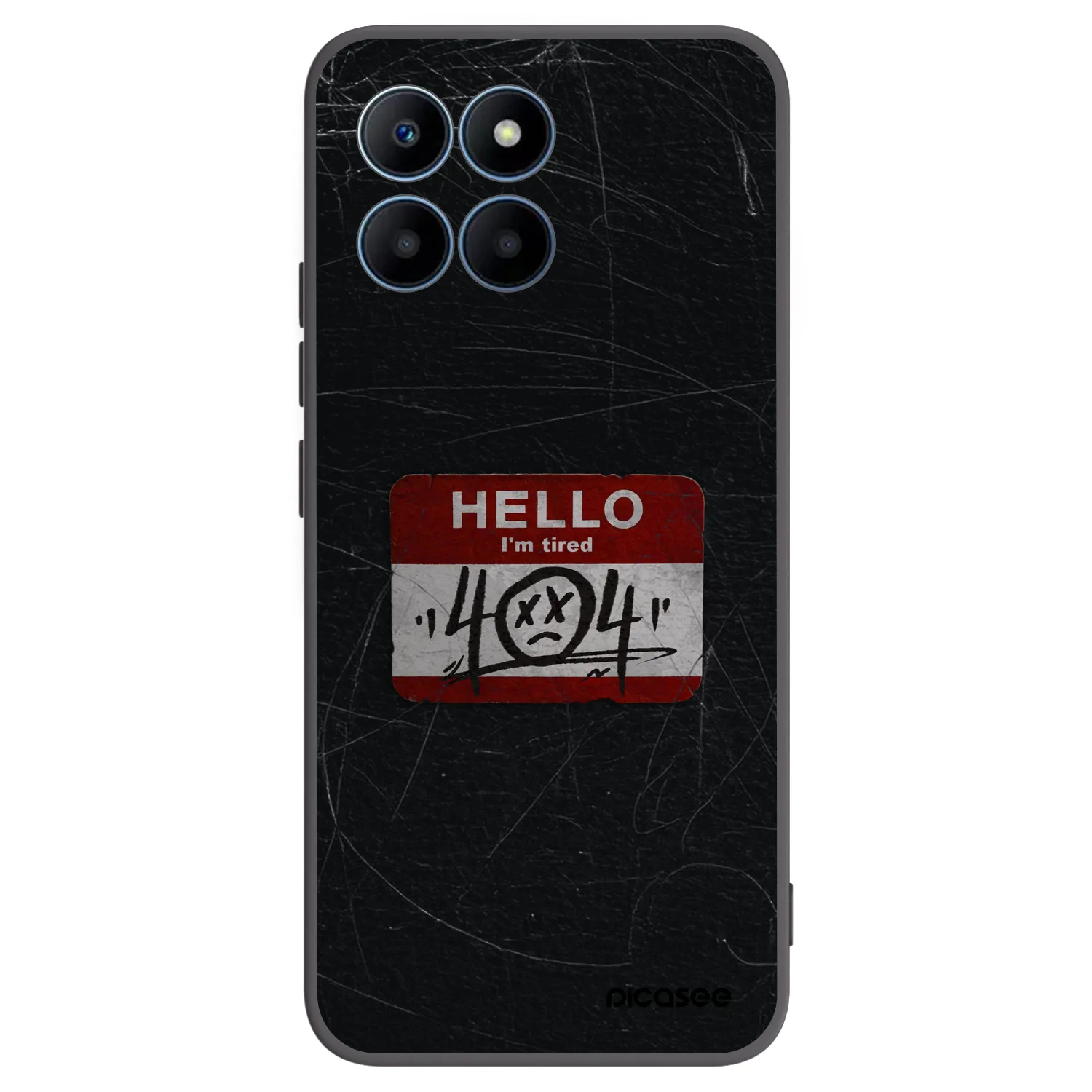 Picasee silikónový čierny obal pre Honor 70 Lite - HELLO 404