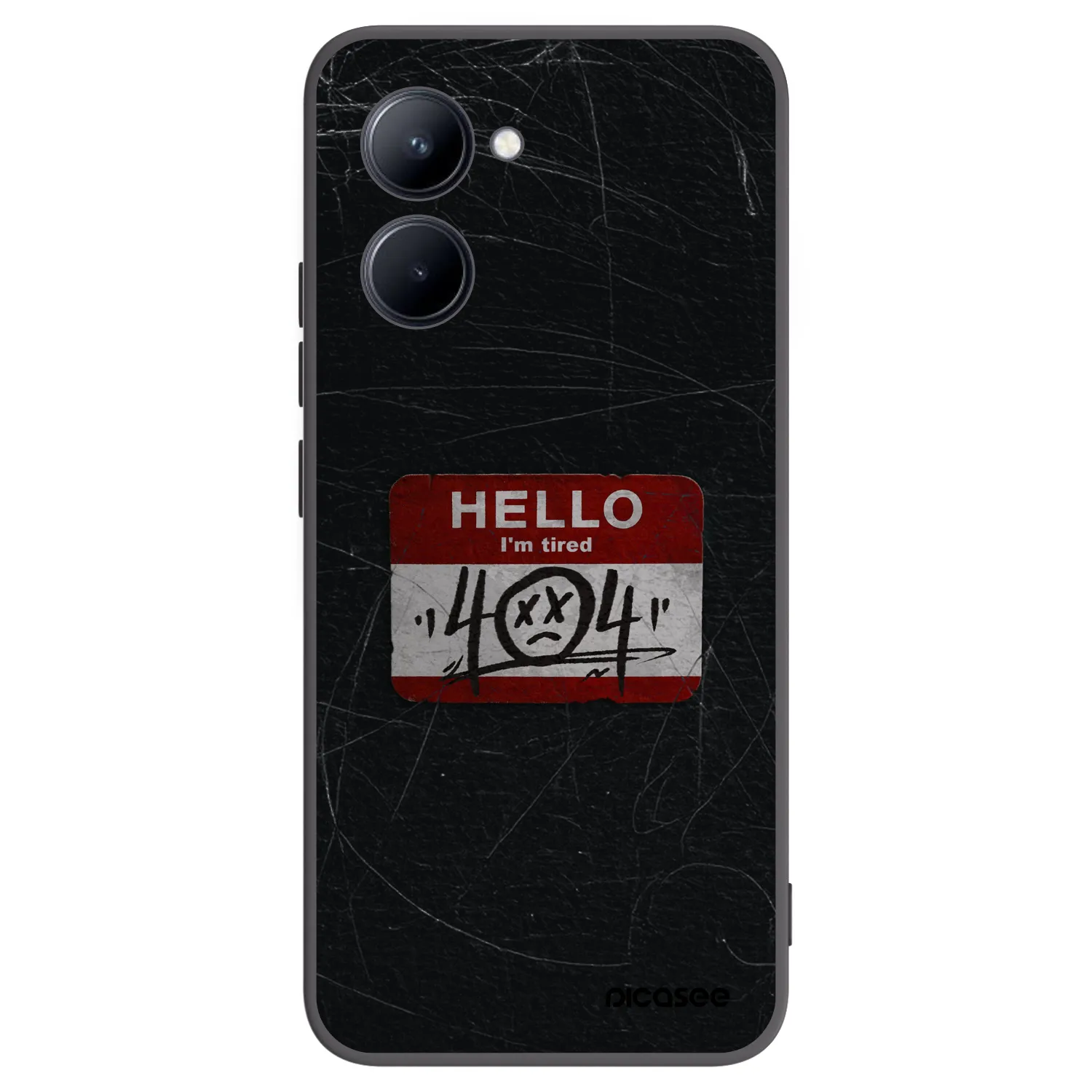 Picasee silikónový čierny obal pre Realme C33 (2023) - HELLO 404