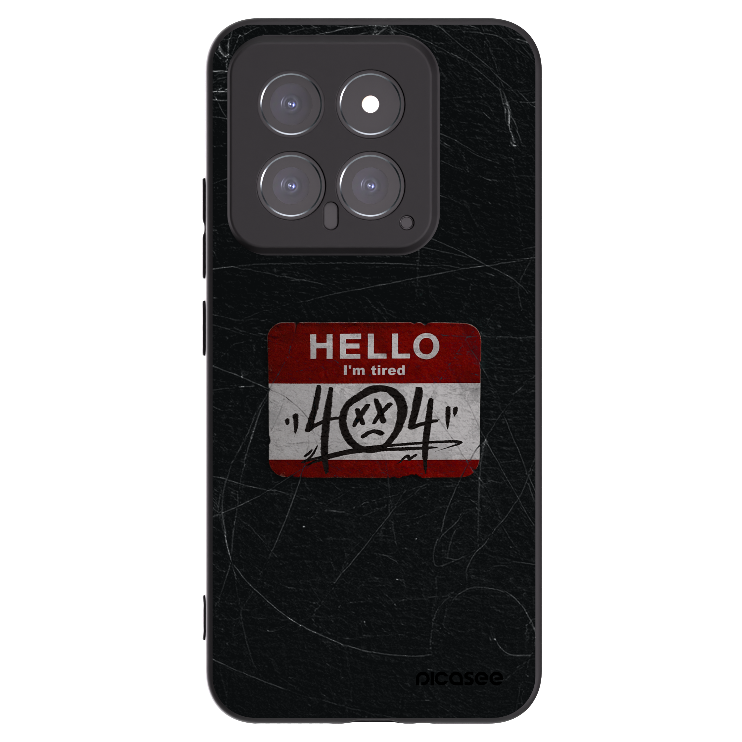 Picasee silikónový čierny obal pre Xiaomi 14 - HELLO 404