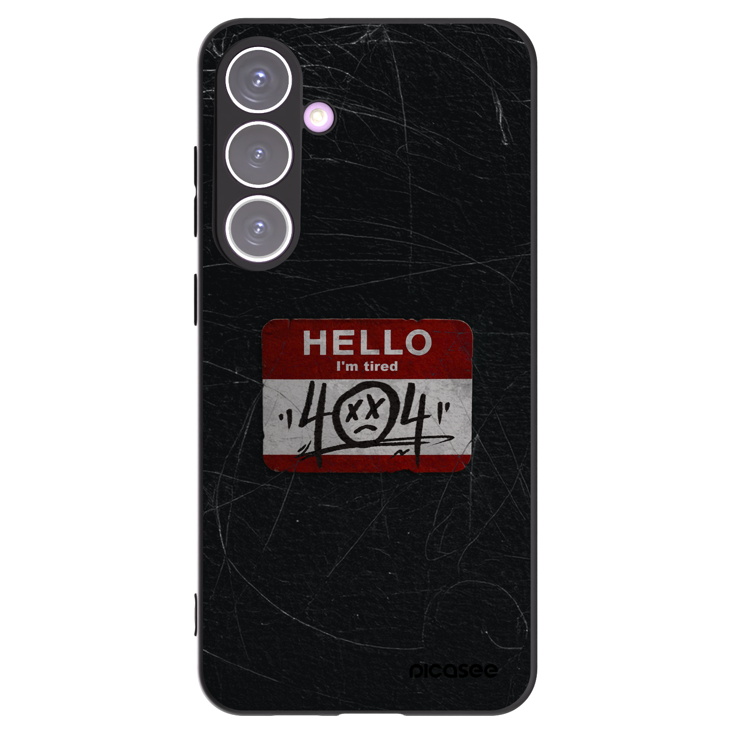 Picasee silikónový čierny obal pre Samsung Galaxy S24+ S926B 5G - HELLO 404