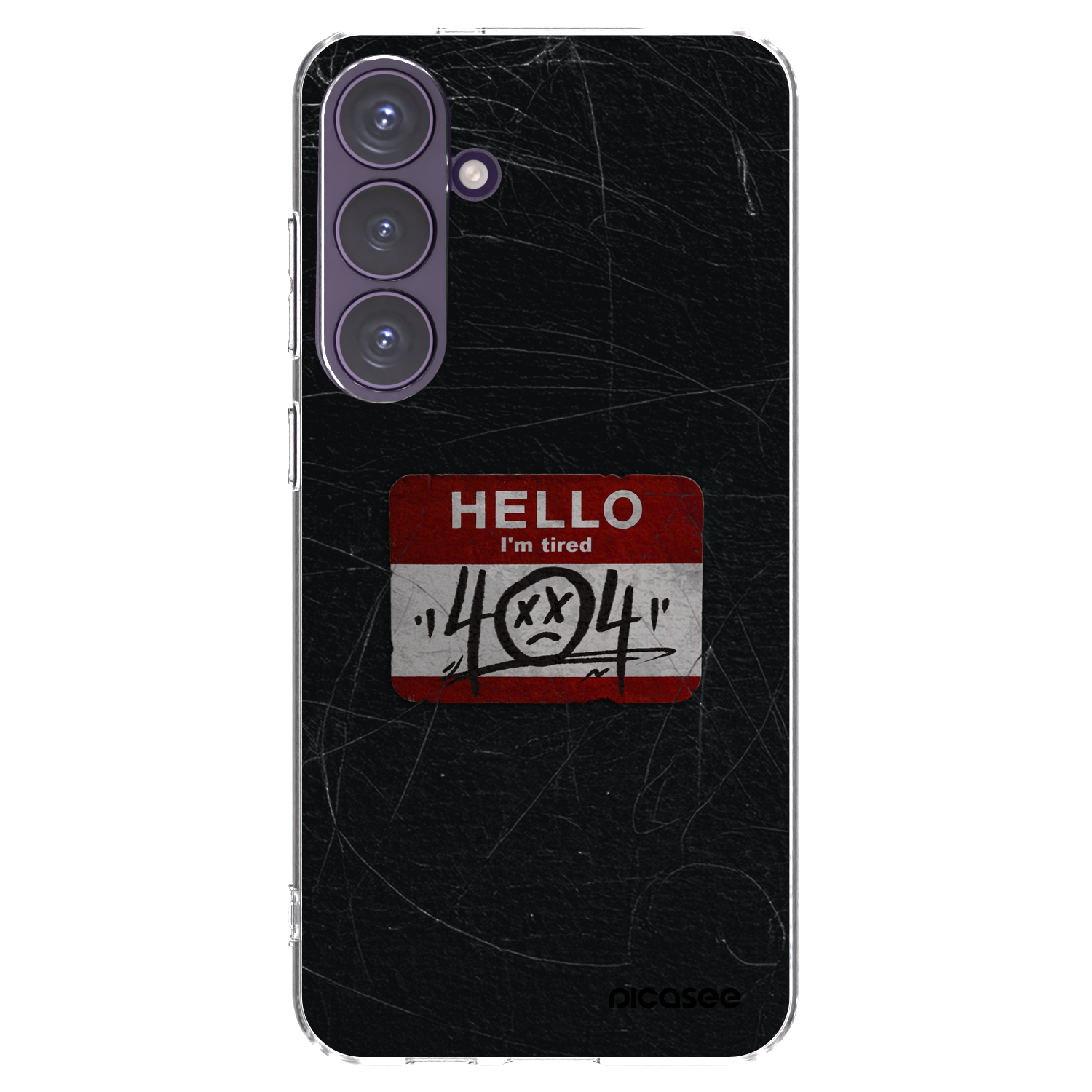 Picasee silikónový prehľadný obal pre Samsung Galaxy S24+ S926B 5G - HELLO 404