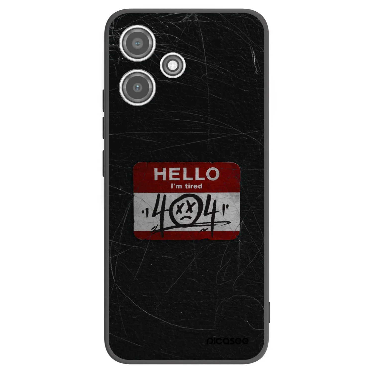 Picasee silikónový čierny obal pre Xiaomi Redmi 12 5G - HELLO 404