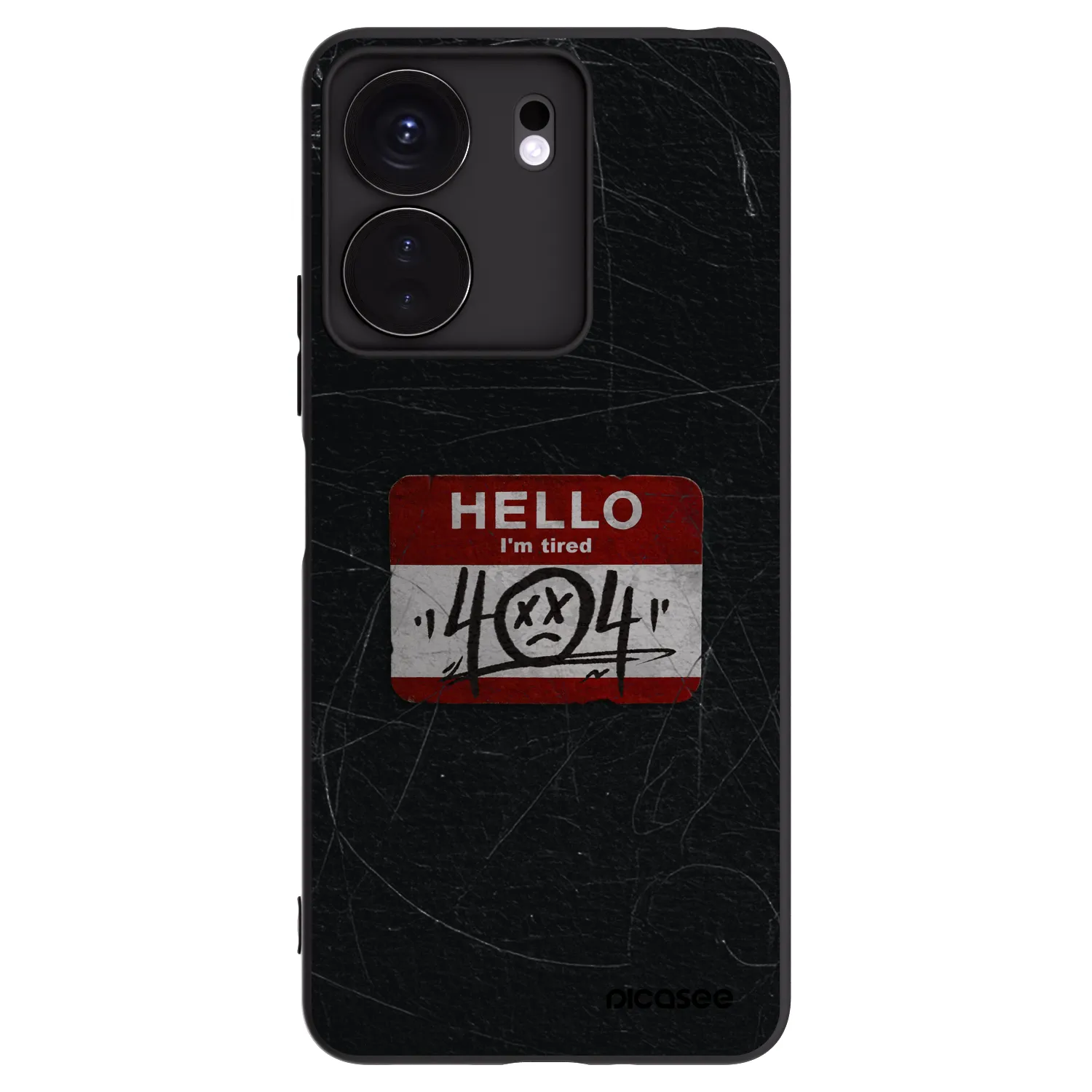 Picasee silikónový čierny obal pre Xiaomi Redmi 13C 4G - HELLO 404