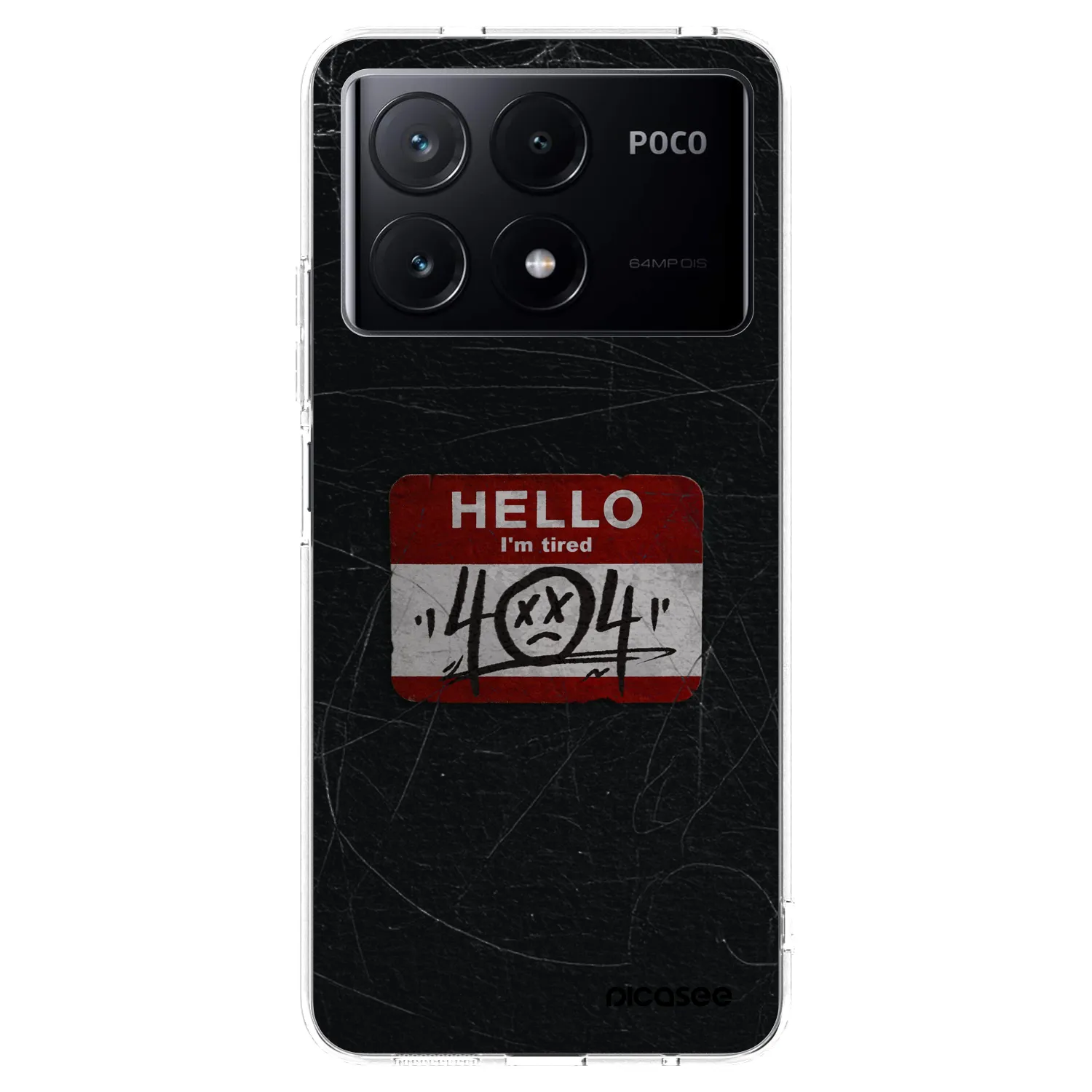 Picasee silikónový prehľadný obal pre Xiaomi Poco X6 Pro - HELLO 404