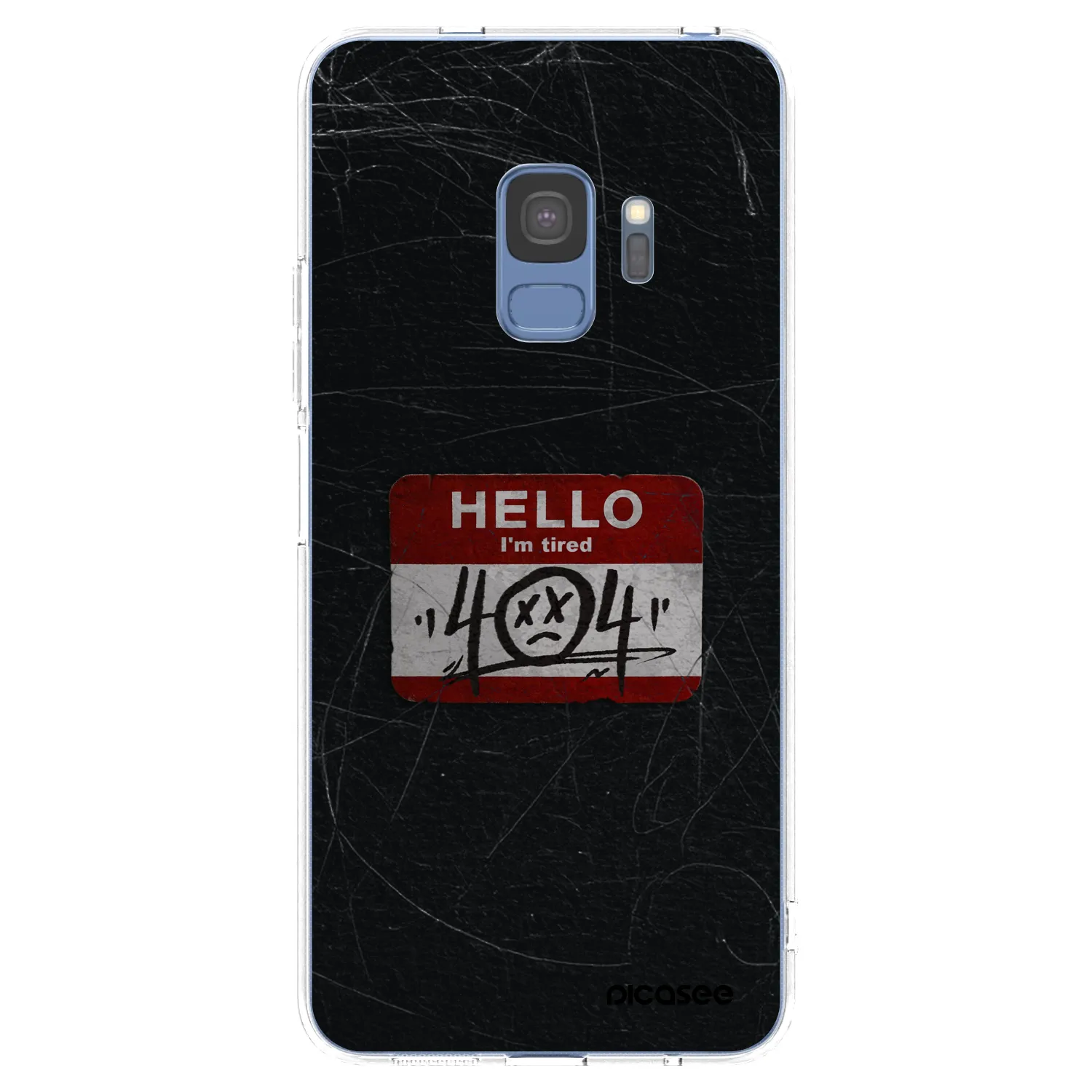 Picasee silikónový prehľadný obal pre Samsung Galaxy S9 G960F - HELLO 404