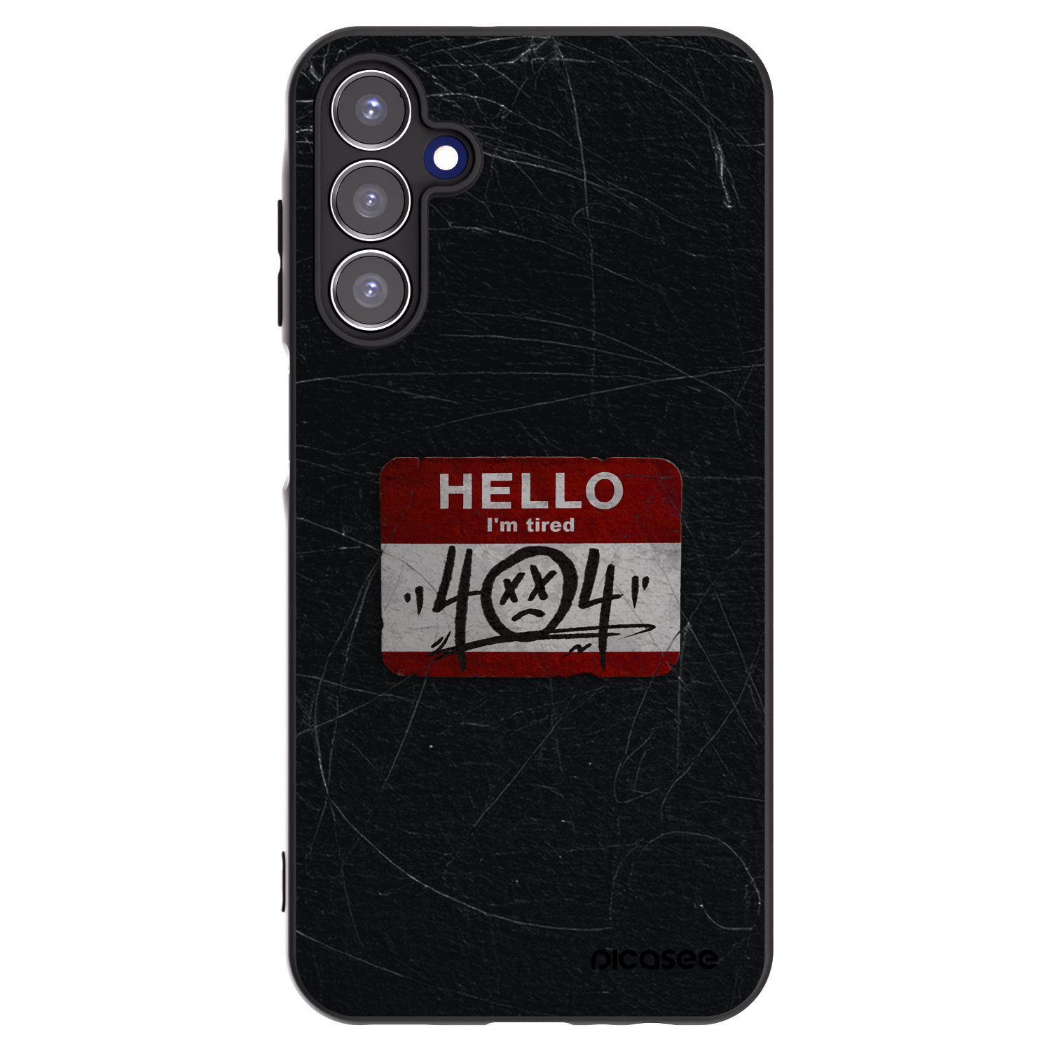 Picasee silikónový čierny obal pre Samsung Galaxy A15 A155F 4G - HELLO 404