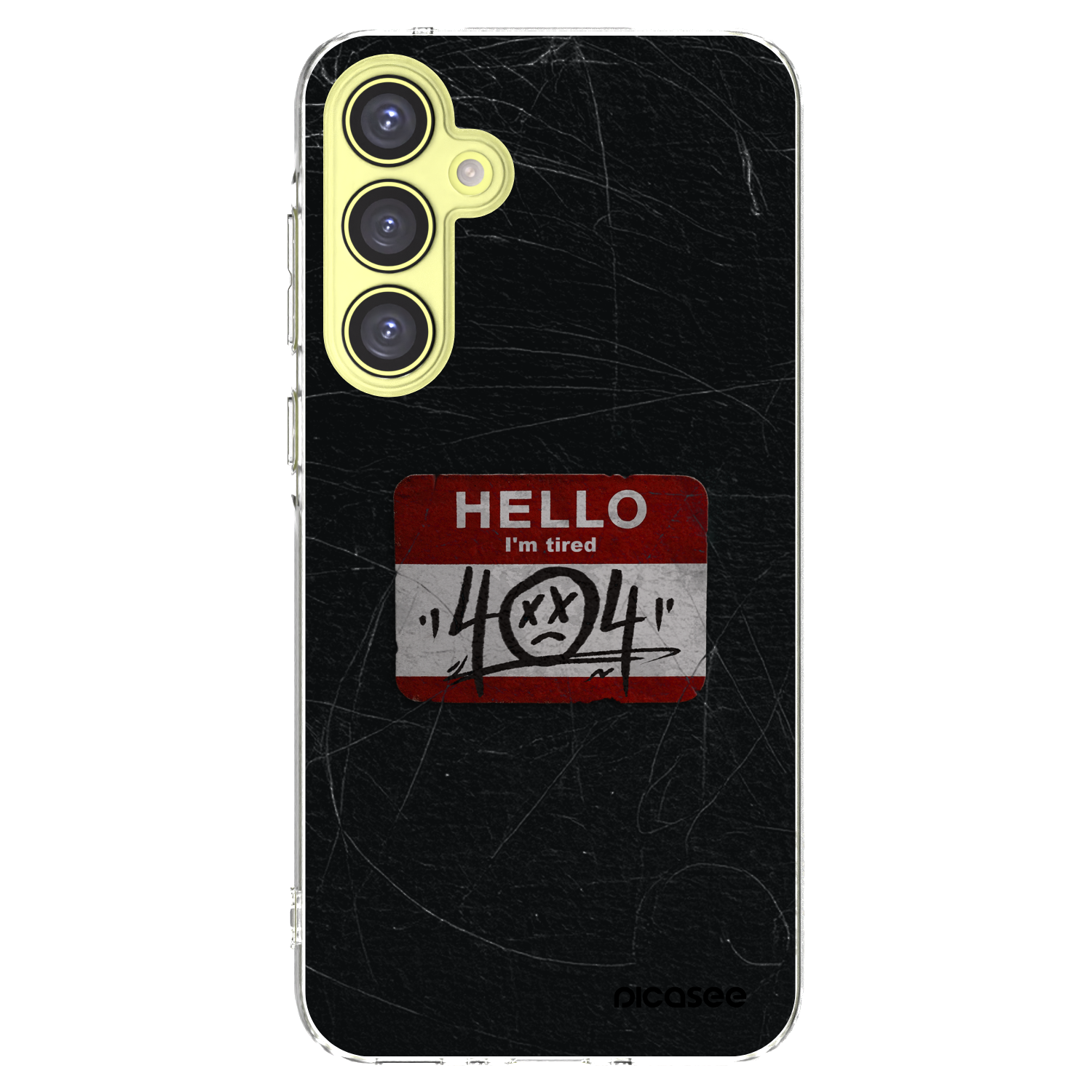 Picasee silikónový prehľadný obal pre Samsung Galaxy A35 5G A356B - HELLO 404
