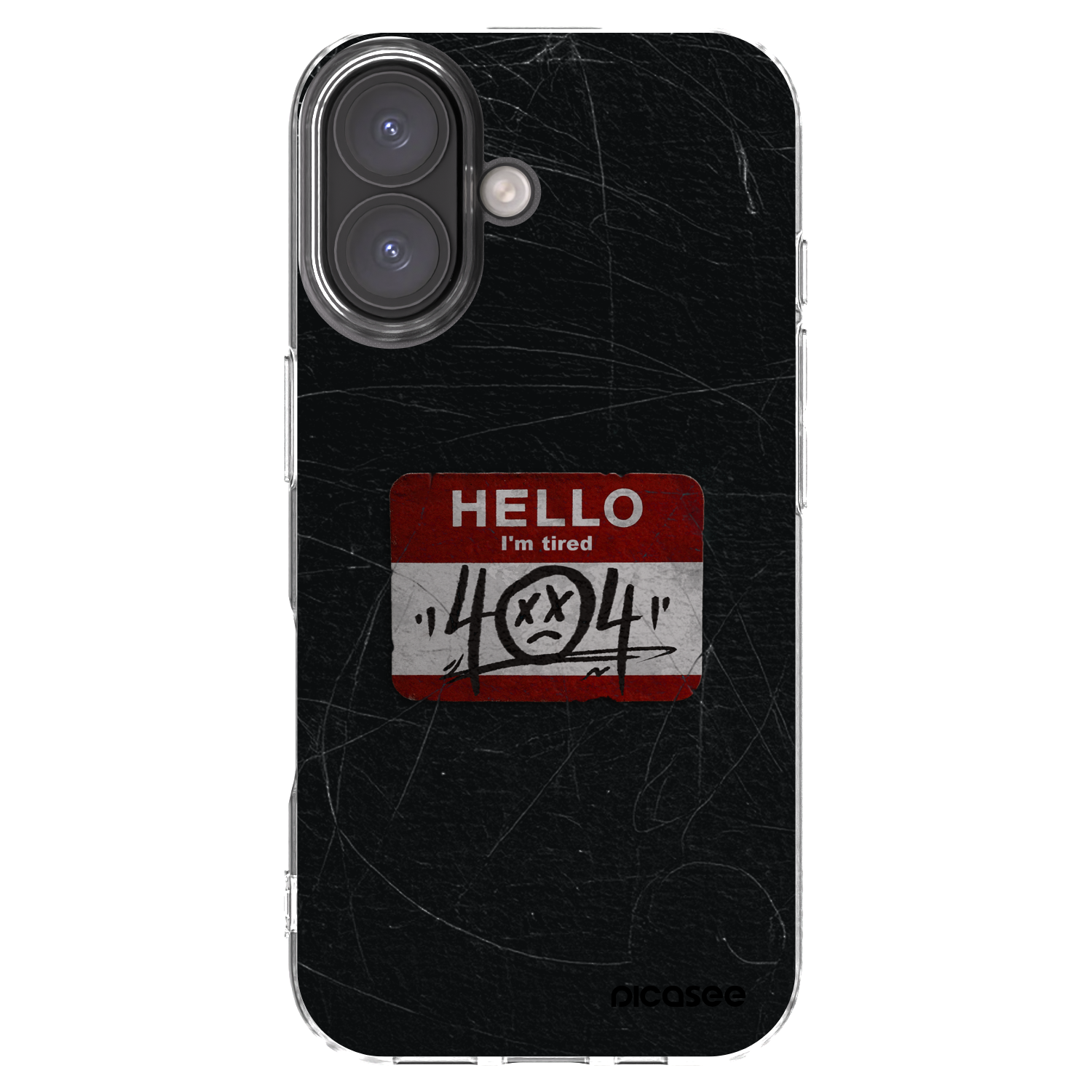 Picasee silikónový prehľadný obal pre Apple iPhone 16 - HELLO 404