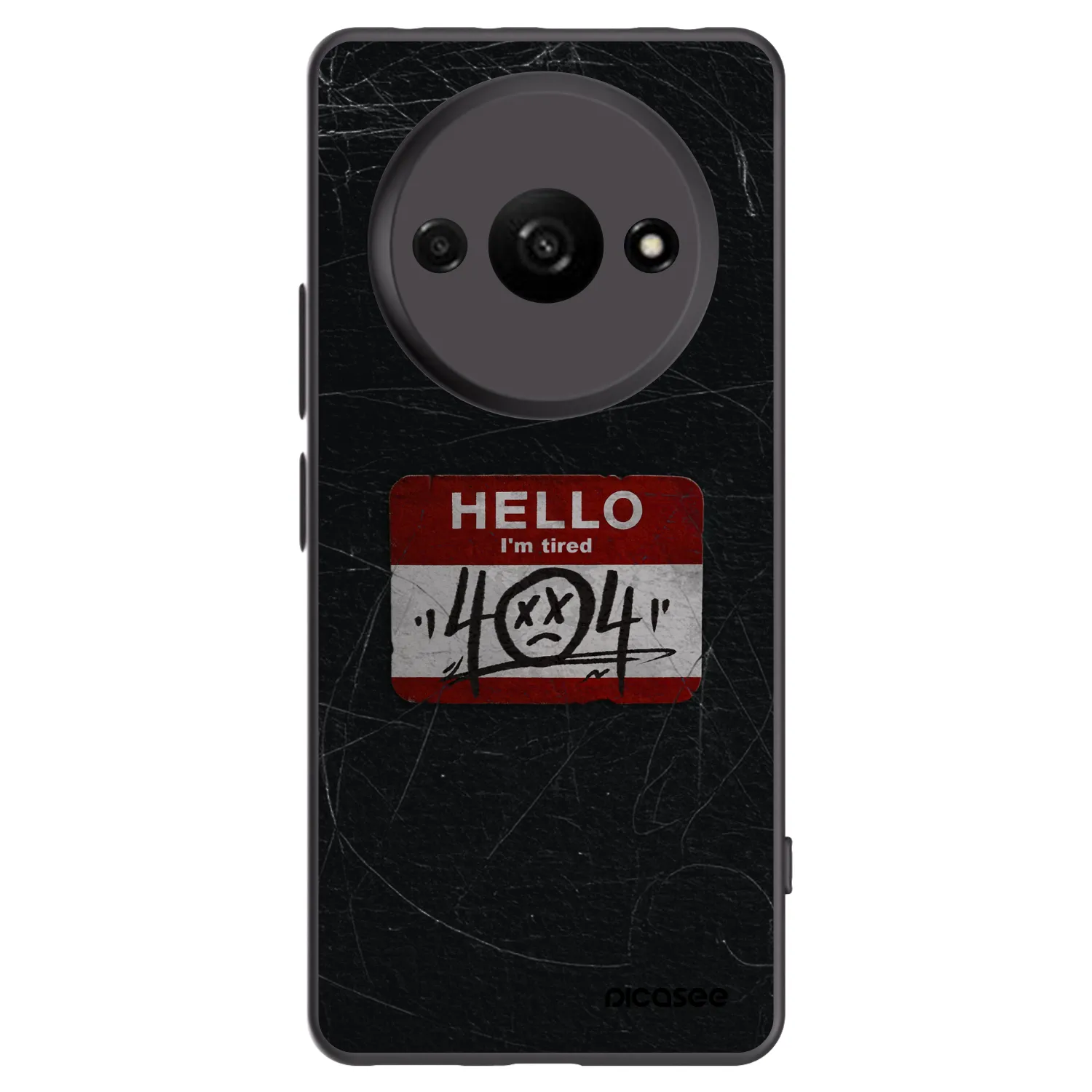 Picasee silikónový čierny obal pre Xiaomi Redmi A3 - HELLO 404