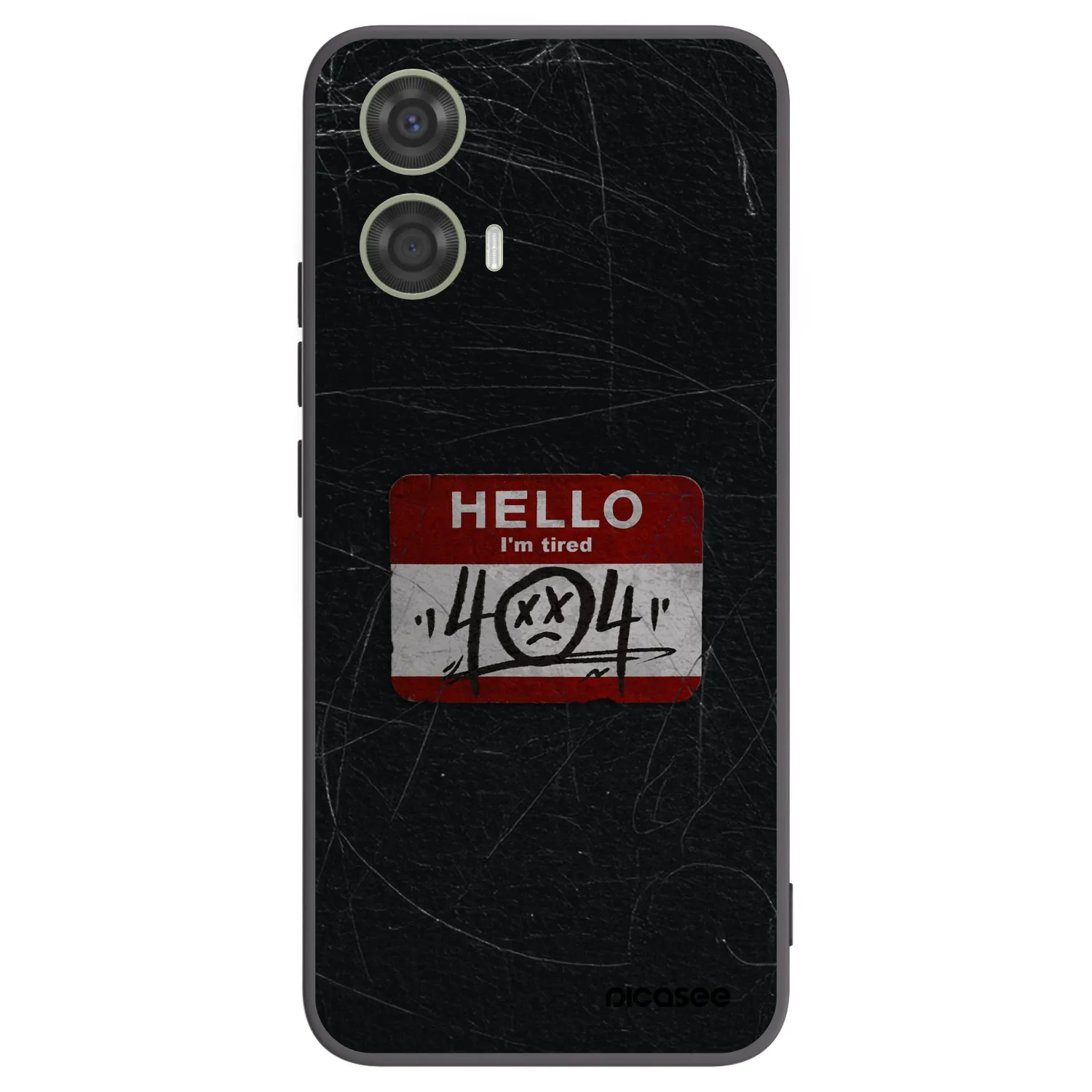Picasee silikónový čierny obal pre Motorola Moto G24 - HELLO 404