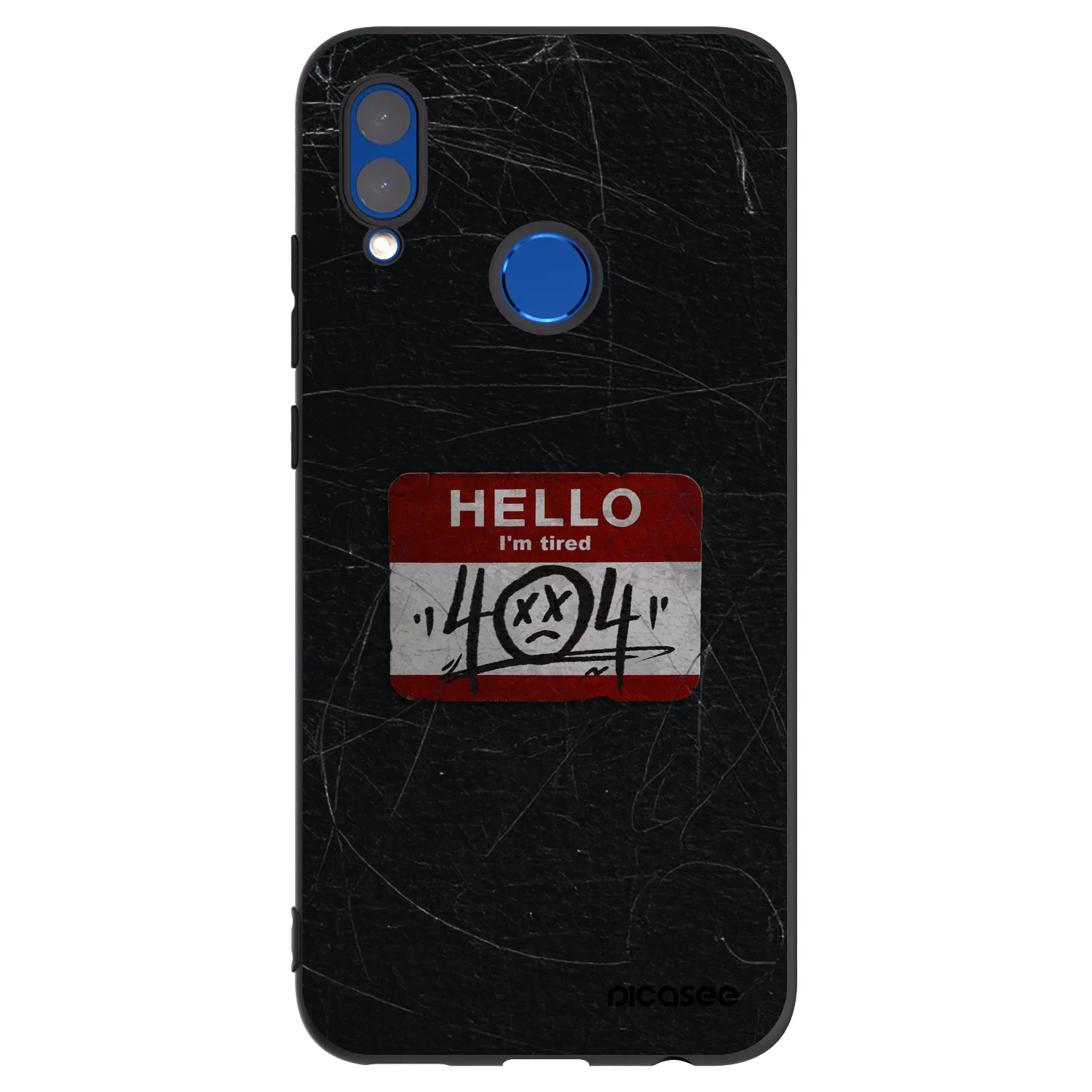 Picasee silikónový čierny obal pre Huawei P Smart 2019 - HELLO 404