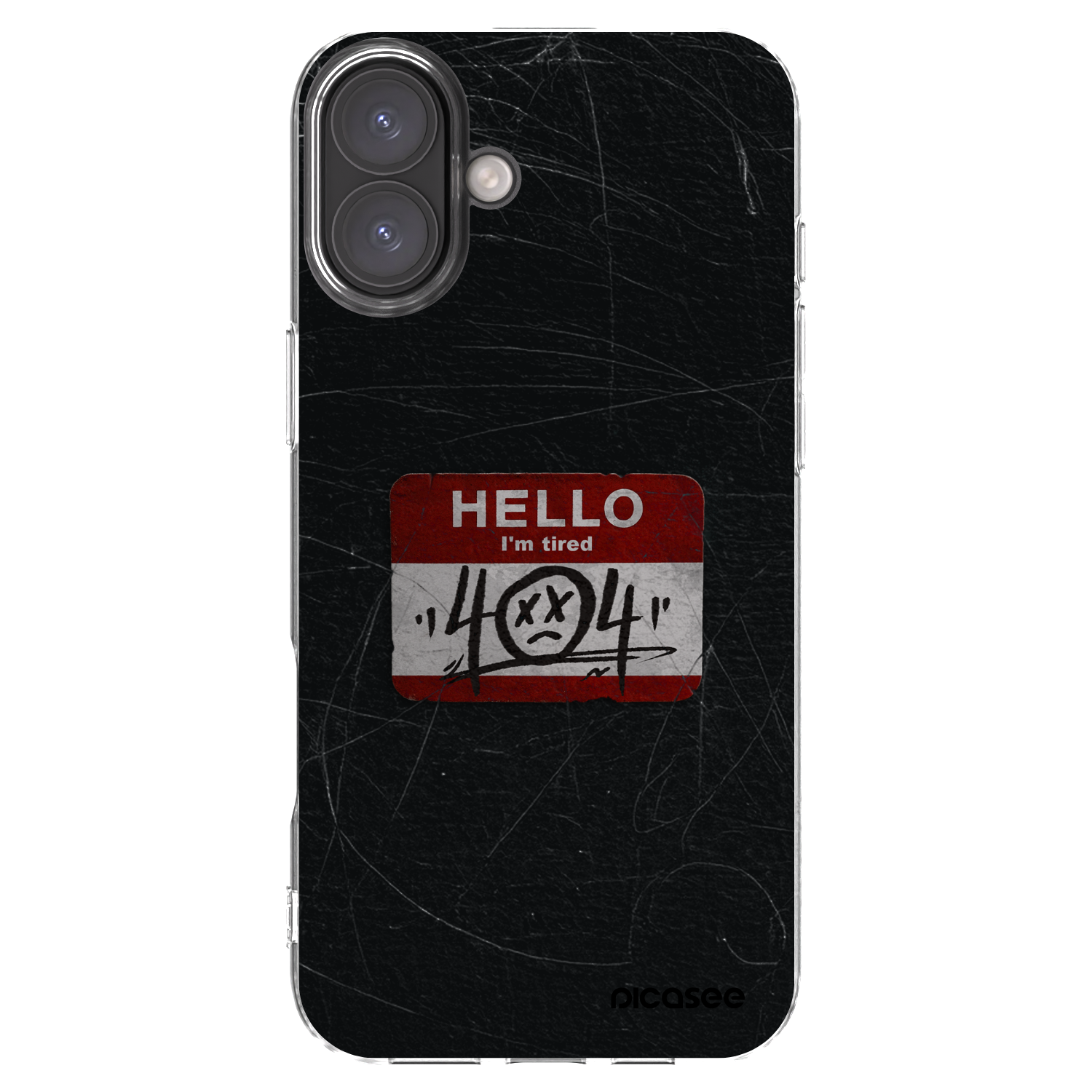 Picasee silikónový prehľadný obal pre Apple iPhone 16 Plus - HELLO 404