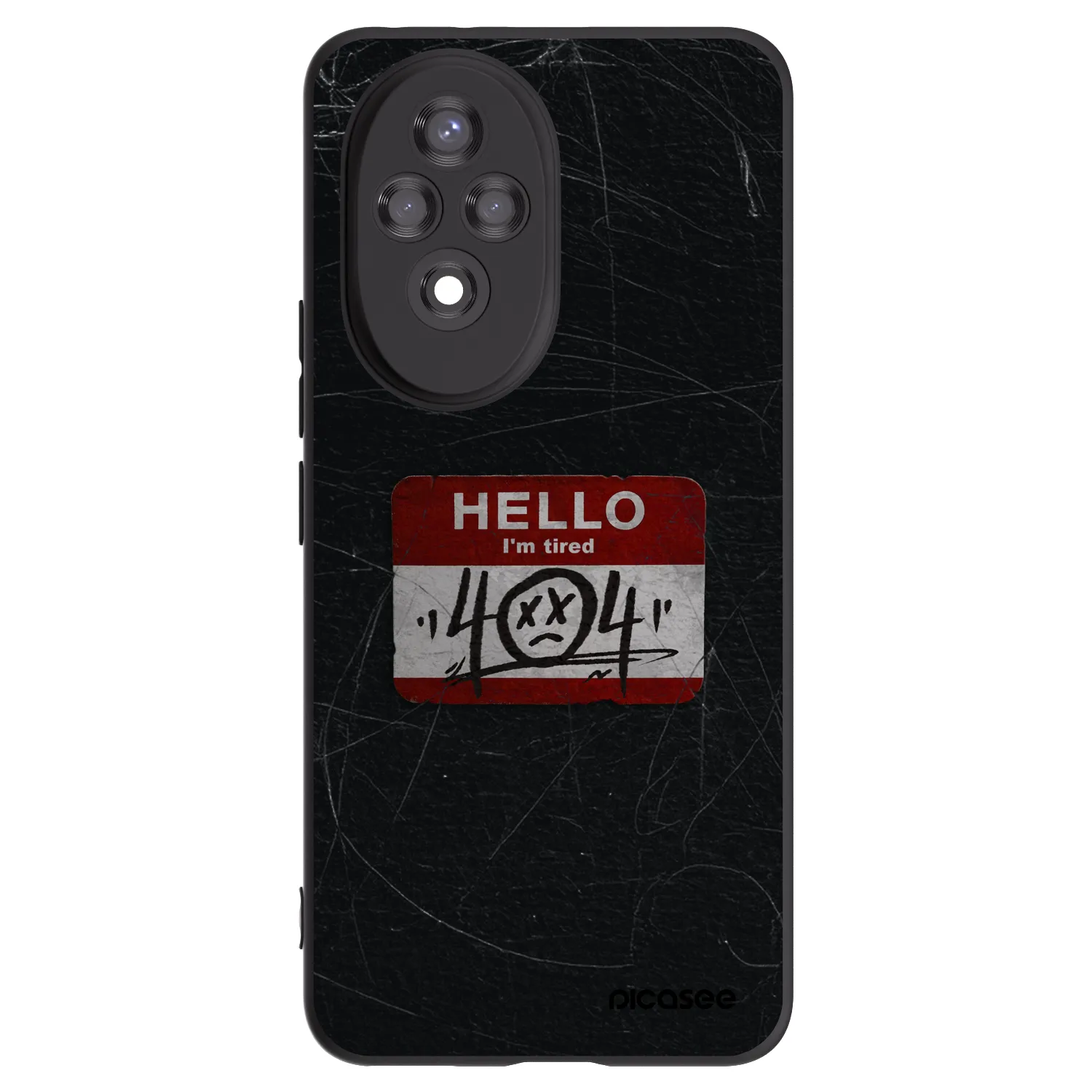 Picasee silikónový čierny obal pre Honor 200 Pro 5G - HELLO 404