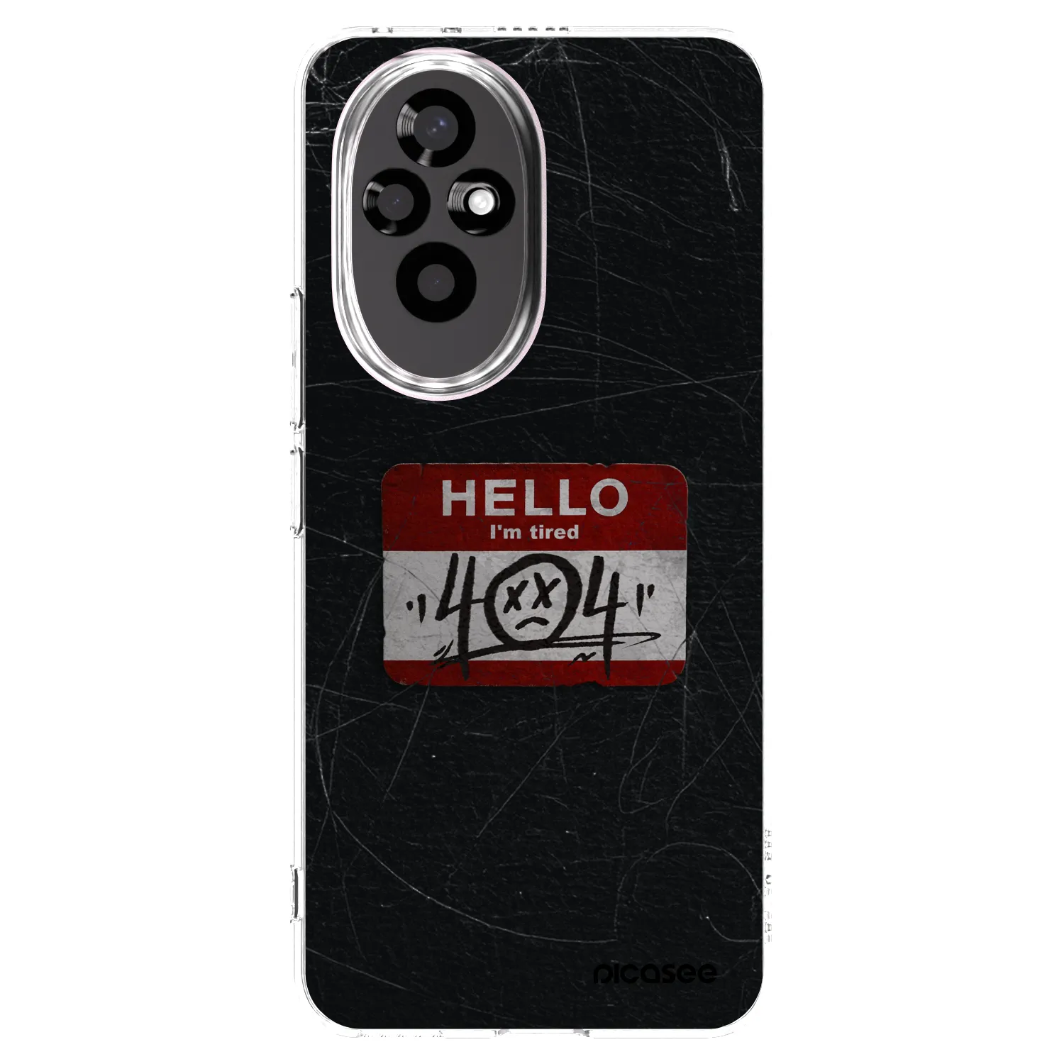 Picasee silikónový prehľadný obal pre Honor 200 Pro 5G - HELLO 404