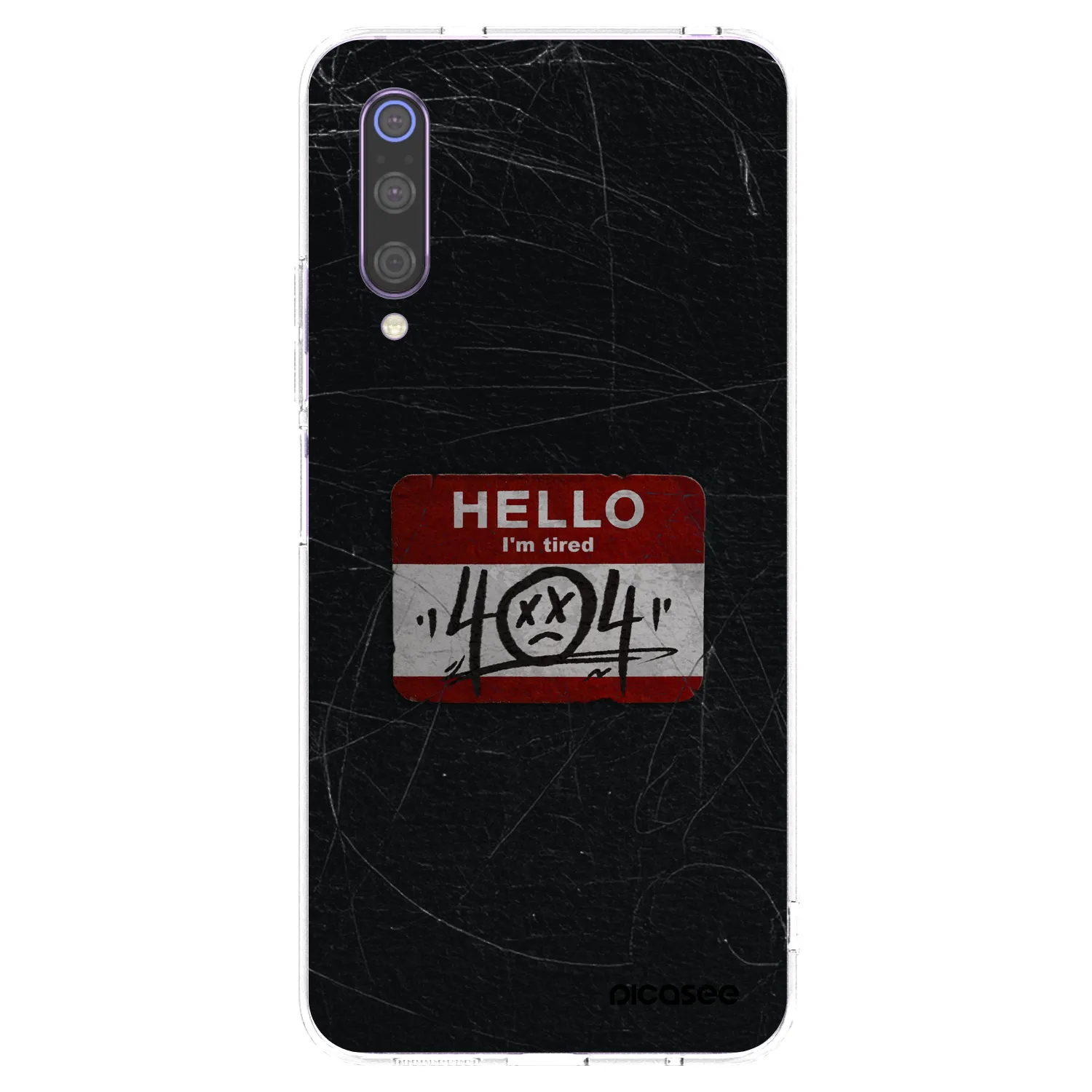 Picasee silikónový prehľadný obal pre Xiaomi Mi 9 - HELLO 404