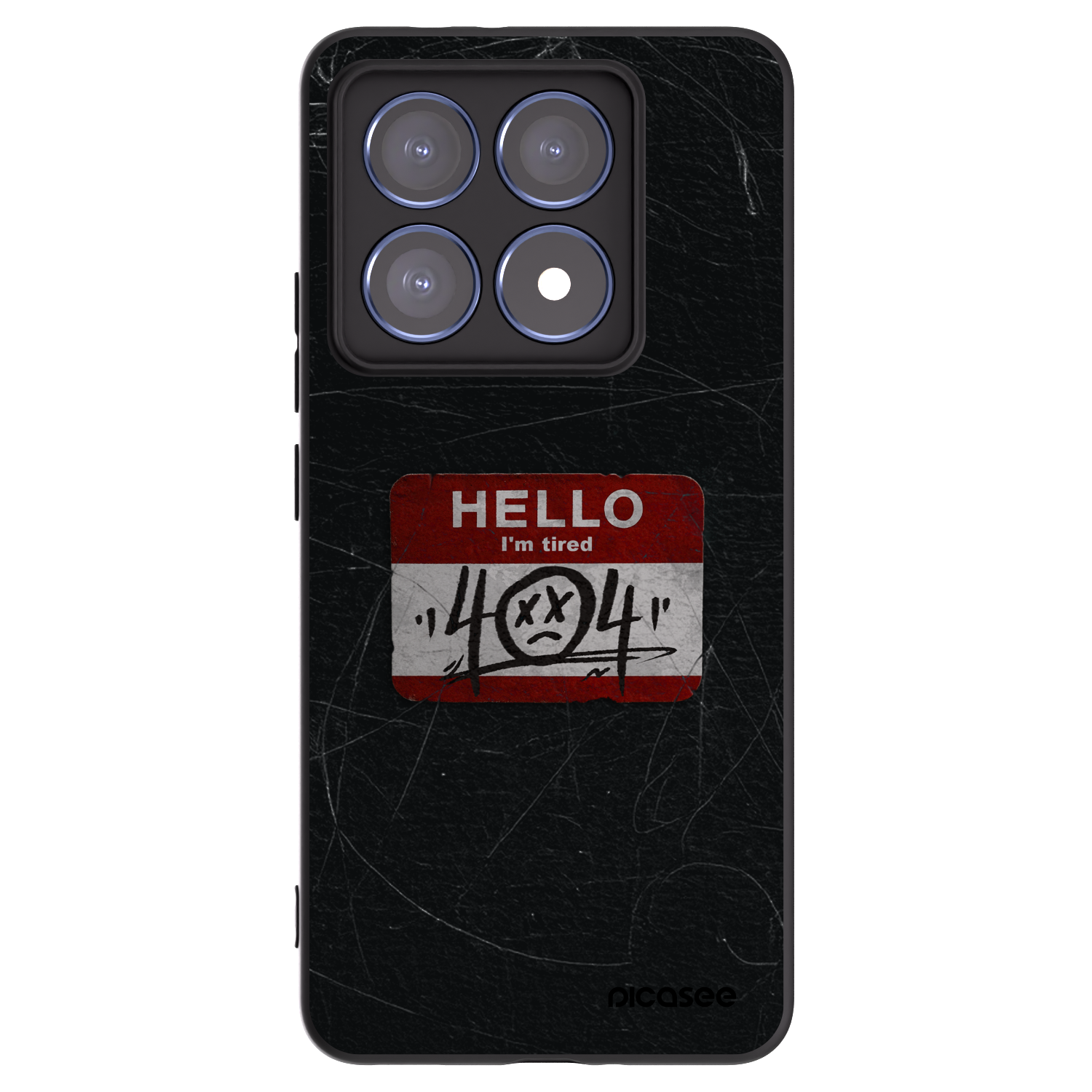 Picasee silikónový čierny obal pre Xiaomi 14T Pro - HELLO 404