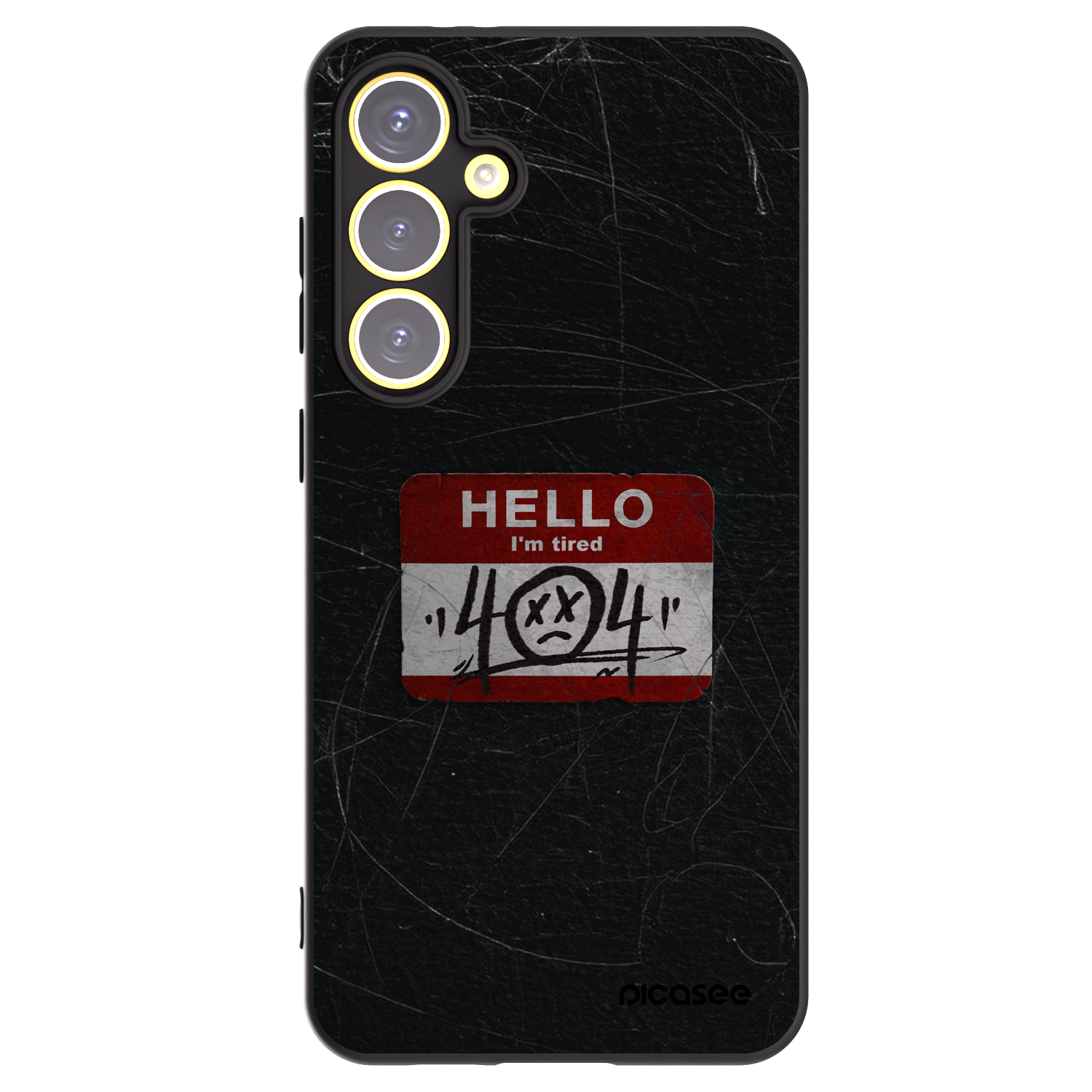 Picasee silikónový čierny obal pre Samsung Galaxy S24 FE S721B - HELLO 404