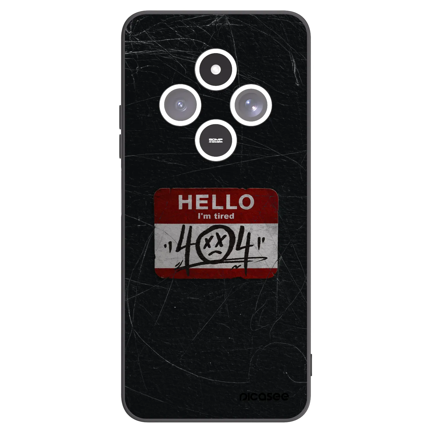 Picasee silikónový čierny obal pre Xiaomi Redmi 14C - HELLO 404