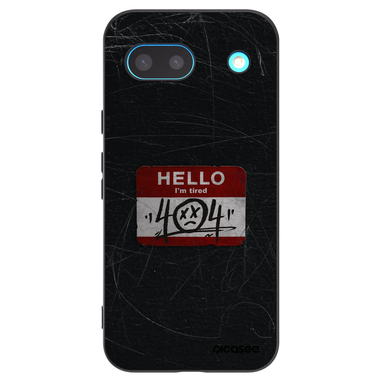 Picasee silikónový čierny obal pre Google Pixel 8a - HELLO 404