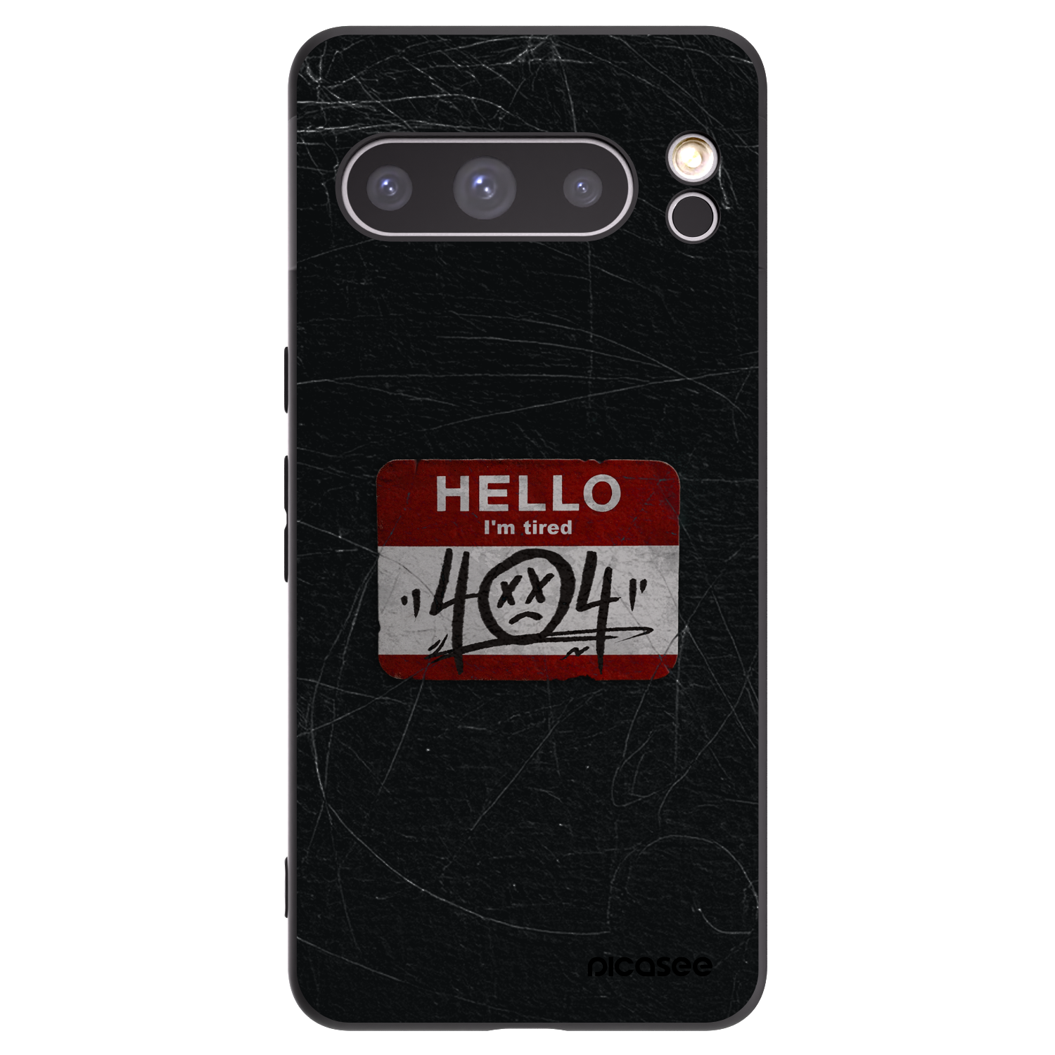 Picasee silikónový čierny obal pre Google Pixel 8 Pro - HELLO 404