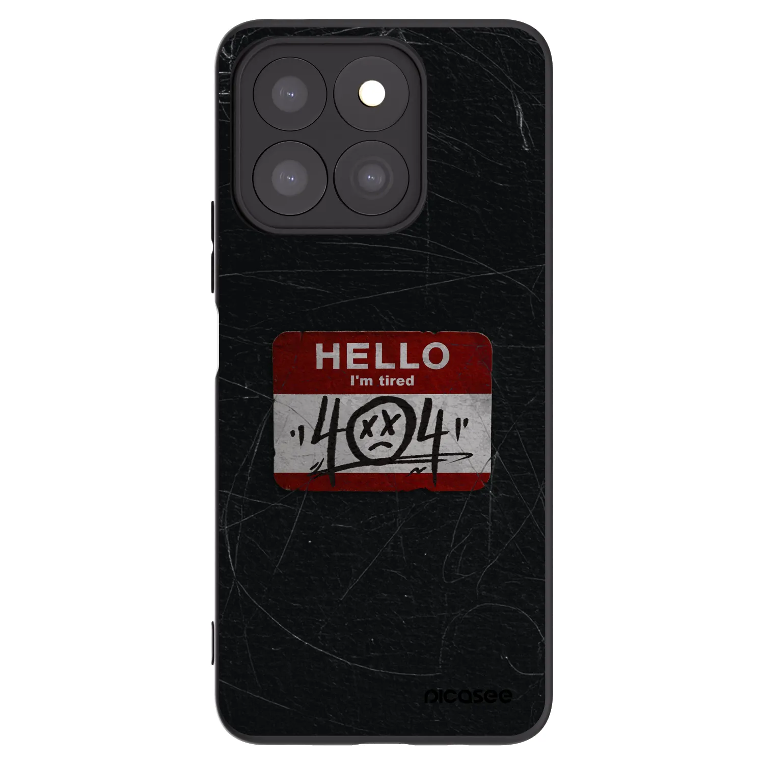 Picasee silikónový čierny obal pre Honor X8c - HELLO 404