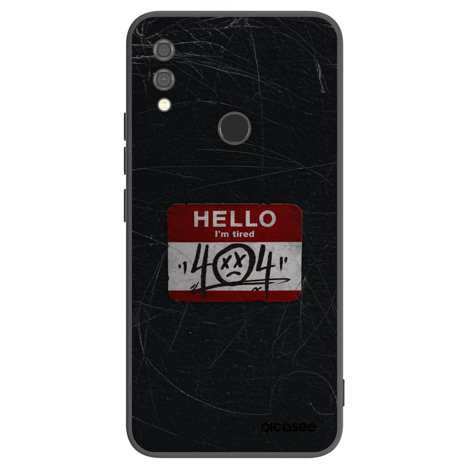 Picasee silikónový čierny obal pre Xiaomi Redmi Note 7 - HELLO 404