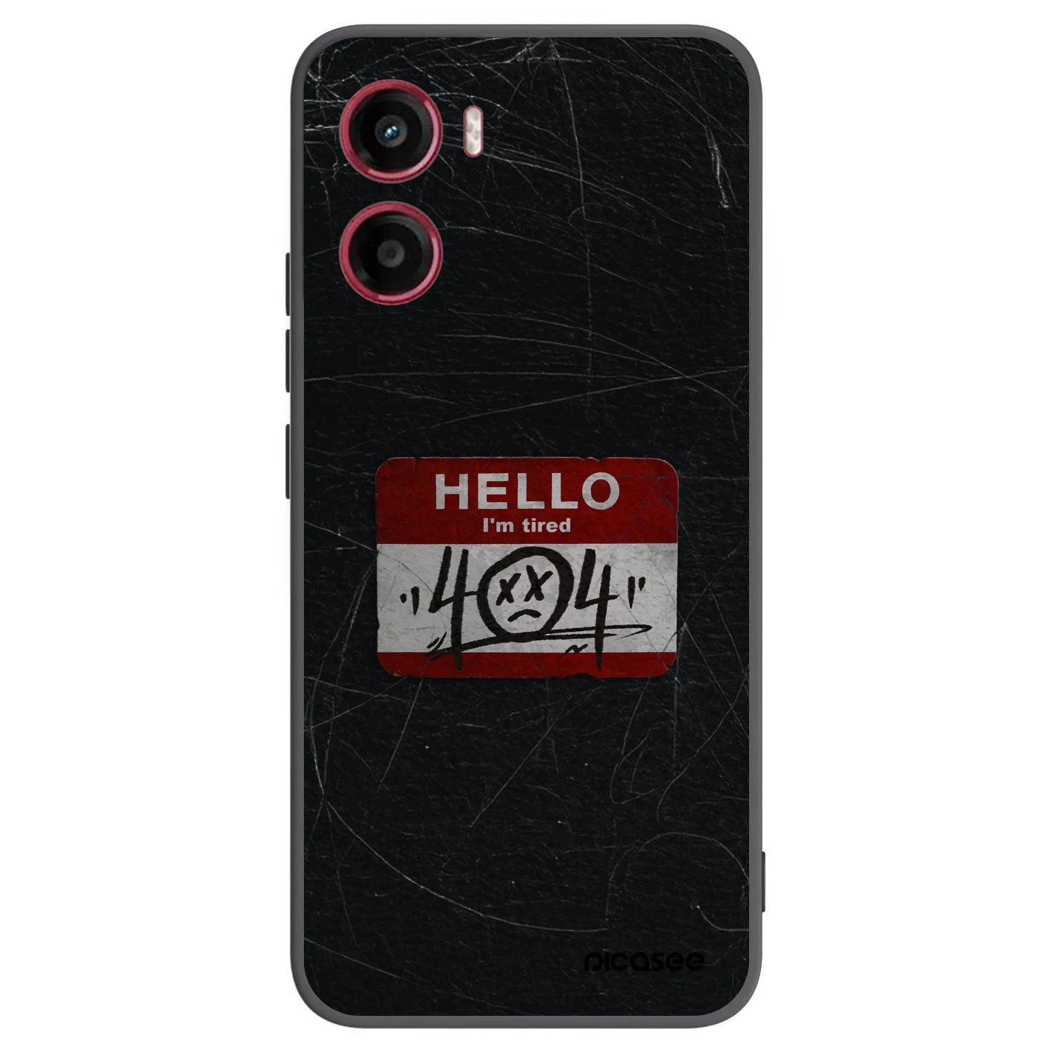 Picasee silikónový čierny obal pre Motorola Moto G05 - HELLO 404