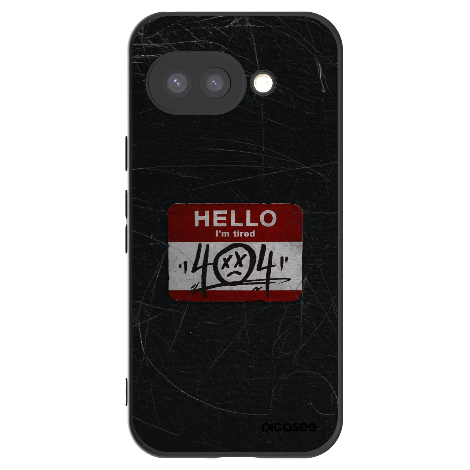 Picasee silikónový čierny obal pre Google Pixel 9a - HELLO 404