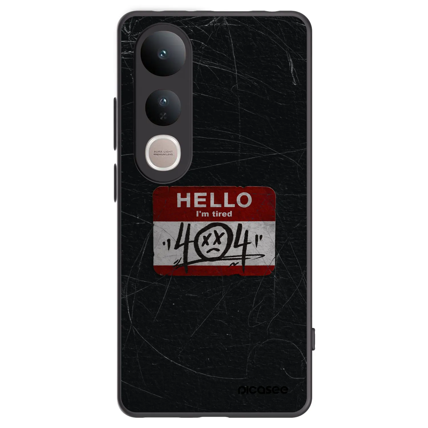 Picasee silikónový čierny obal pre Vivo V50 Lite 5G - HELLO 404