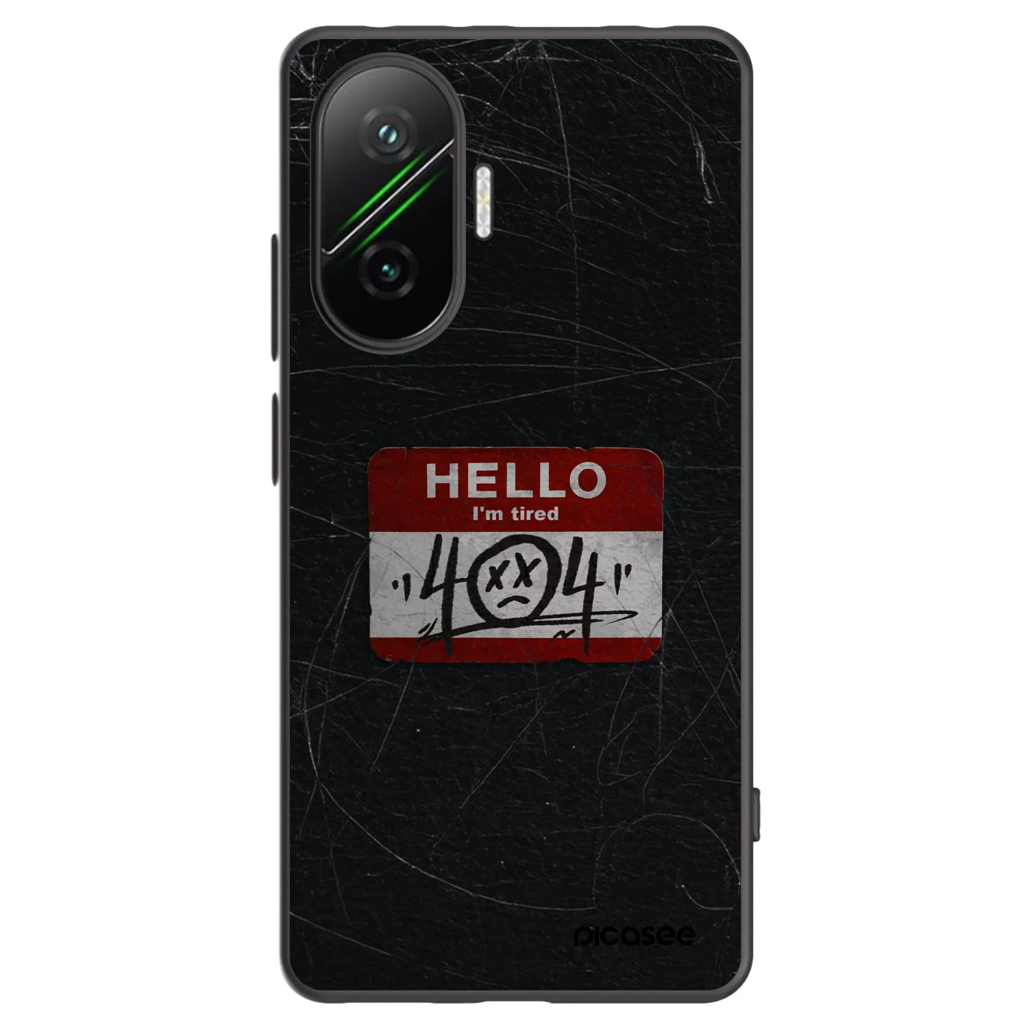 Silikónový čierny obal pre Xiaomi Poco F7 5G - HELLO 404