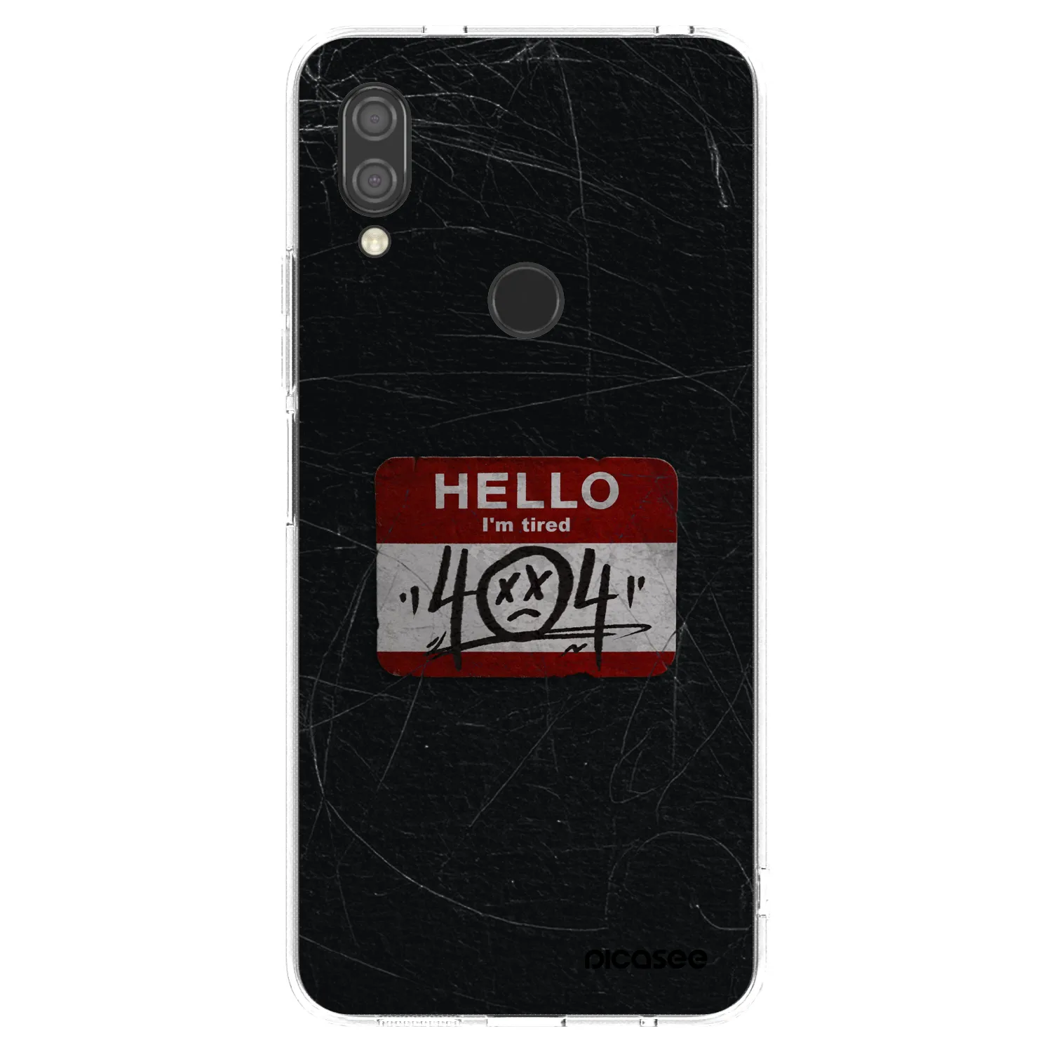Picasee silikónový prehľadný obal pre Xiaomi Redmi 7 - HELLO 404